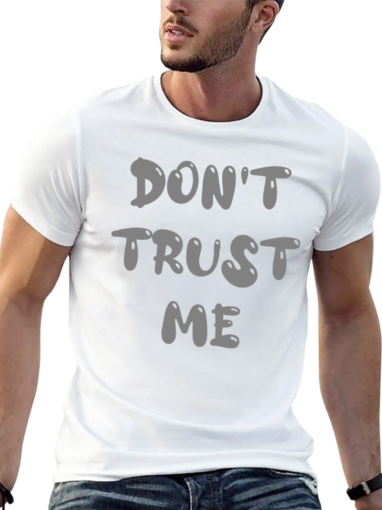 Dont Trust Me Graphic Tee - Black