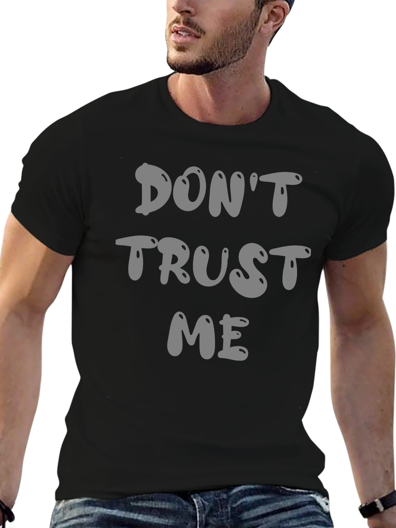 Dont Trust Me Graphic Tee - Black