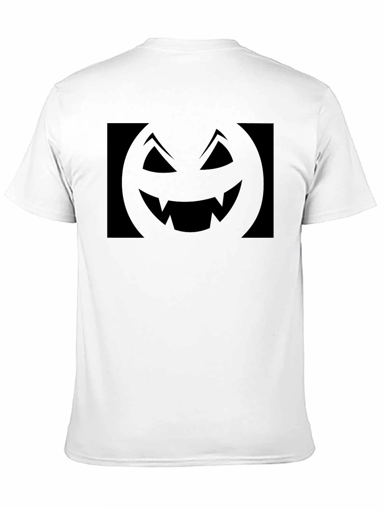Spooky Black Pumpkin Face Graphic Tee