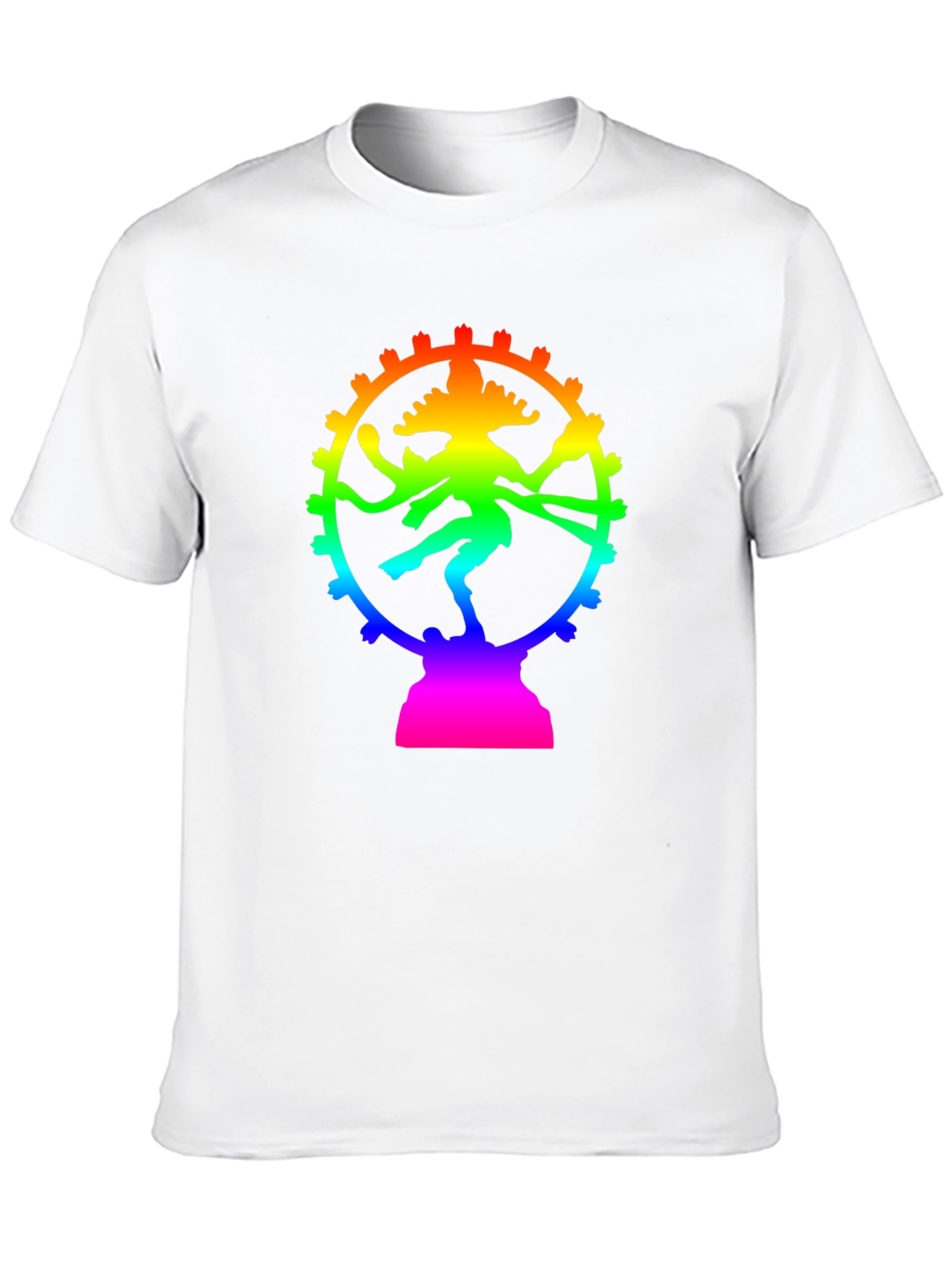 Rainbow Shiva T-Shirt - Spiritual Graphic Tee