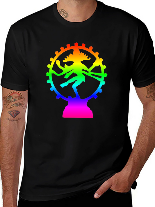 Rainbow Shiva T-Shirt - Spiritual Graphic Tee