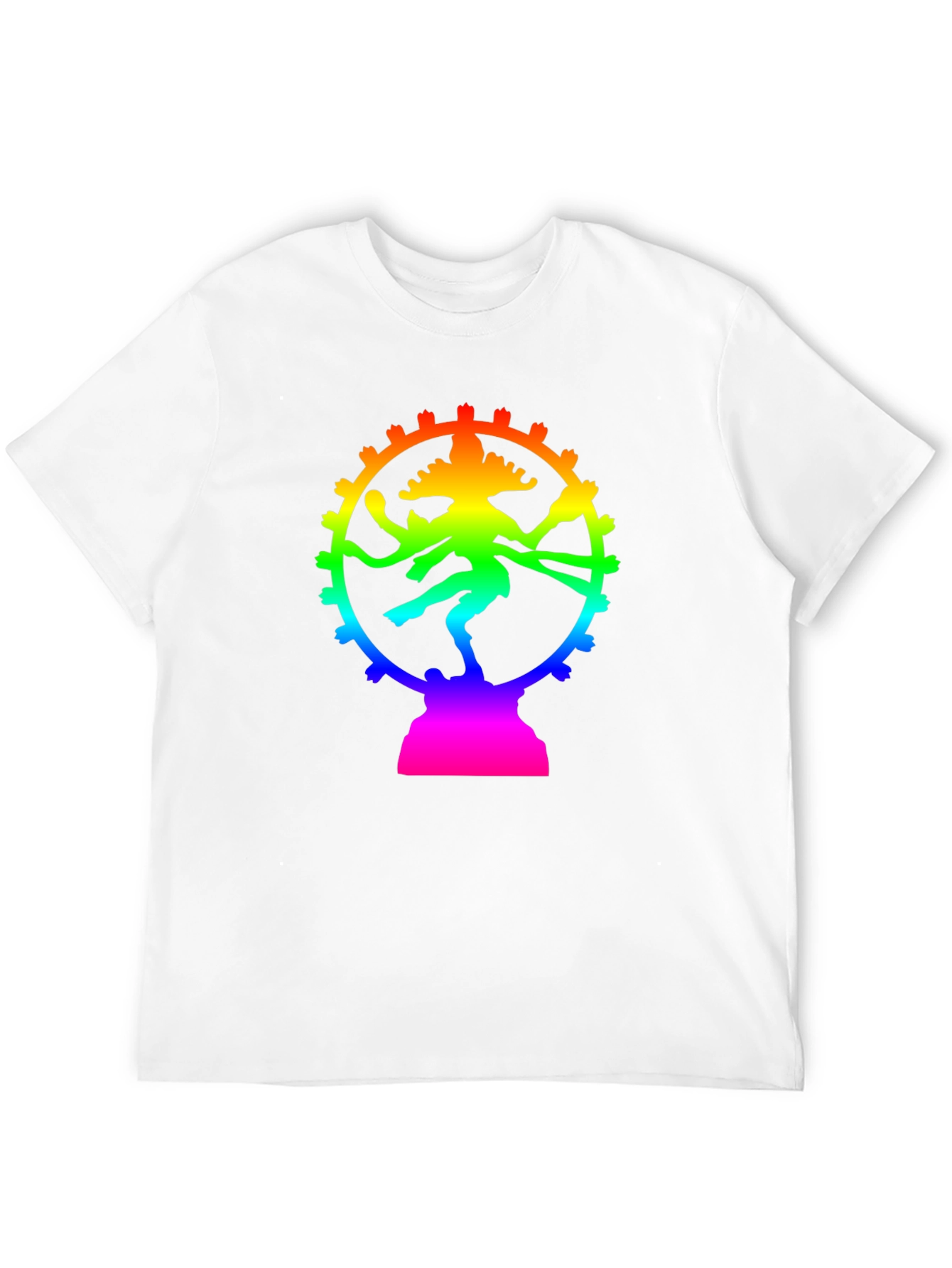 Rainbow Shiva T-Shirt - Spiritual Graphic Tee