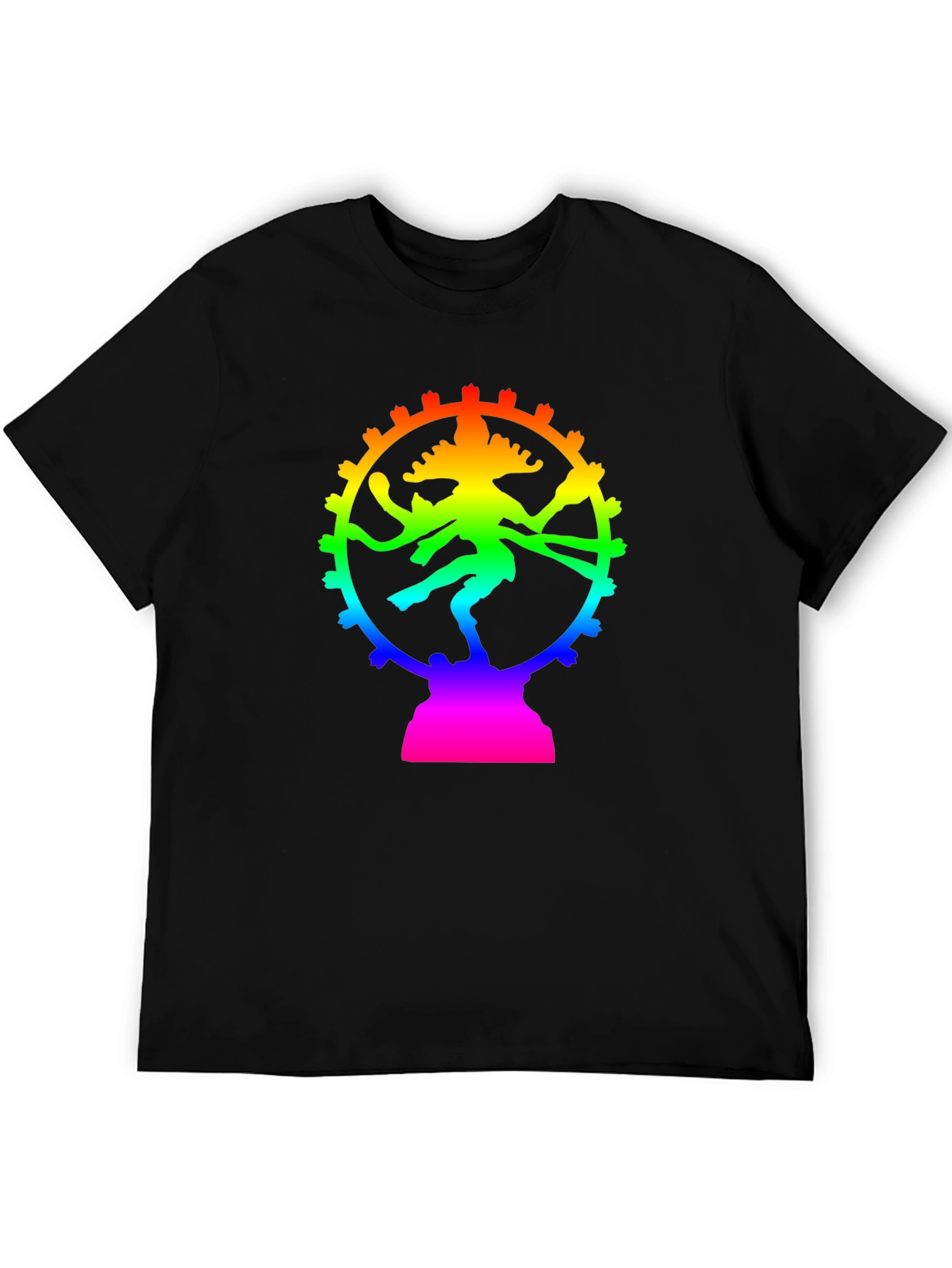 Rainbow Shiva T-Shirt - Spiritual Graphic Tee