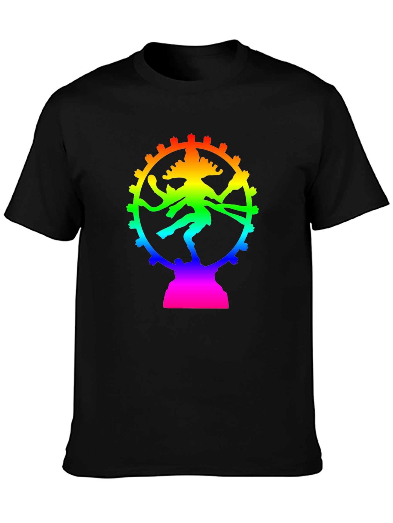 Rainbow Shiva T-Shirt - Spiritual Graphic Tee
