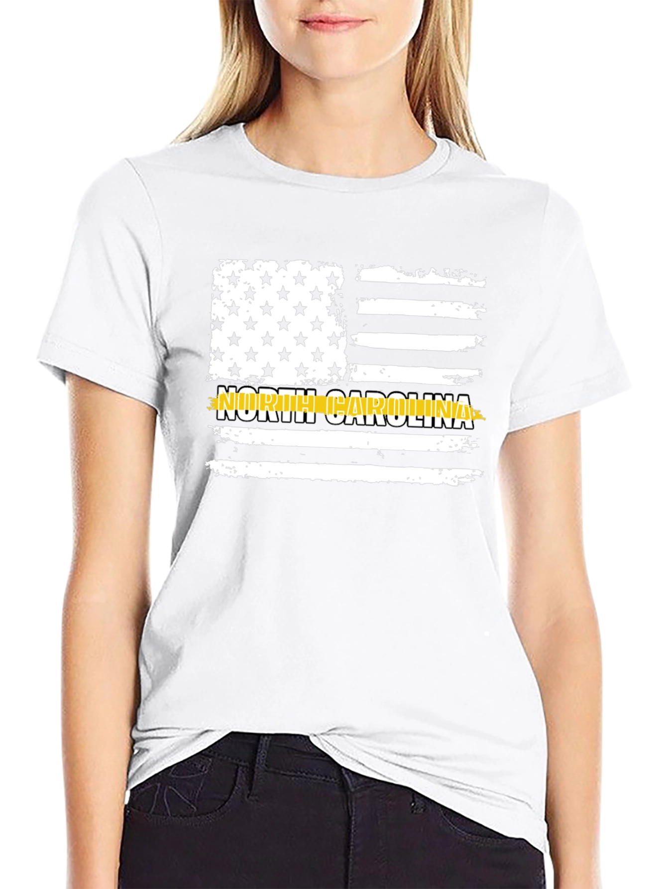 North Carolina Flag T-Shirt - Black