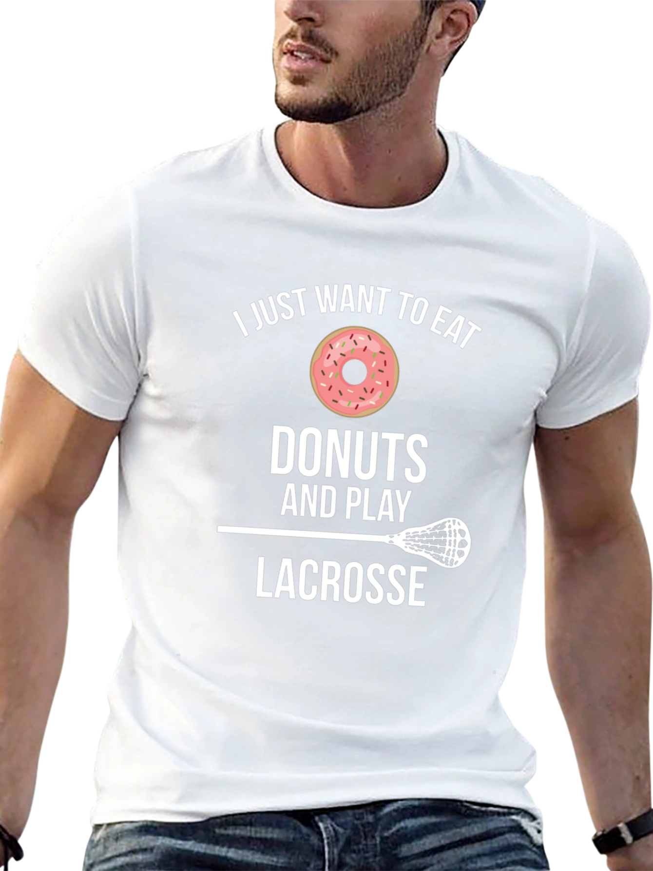 Eat Donuts Play Lacrosse T-Shirt