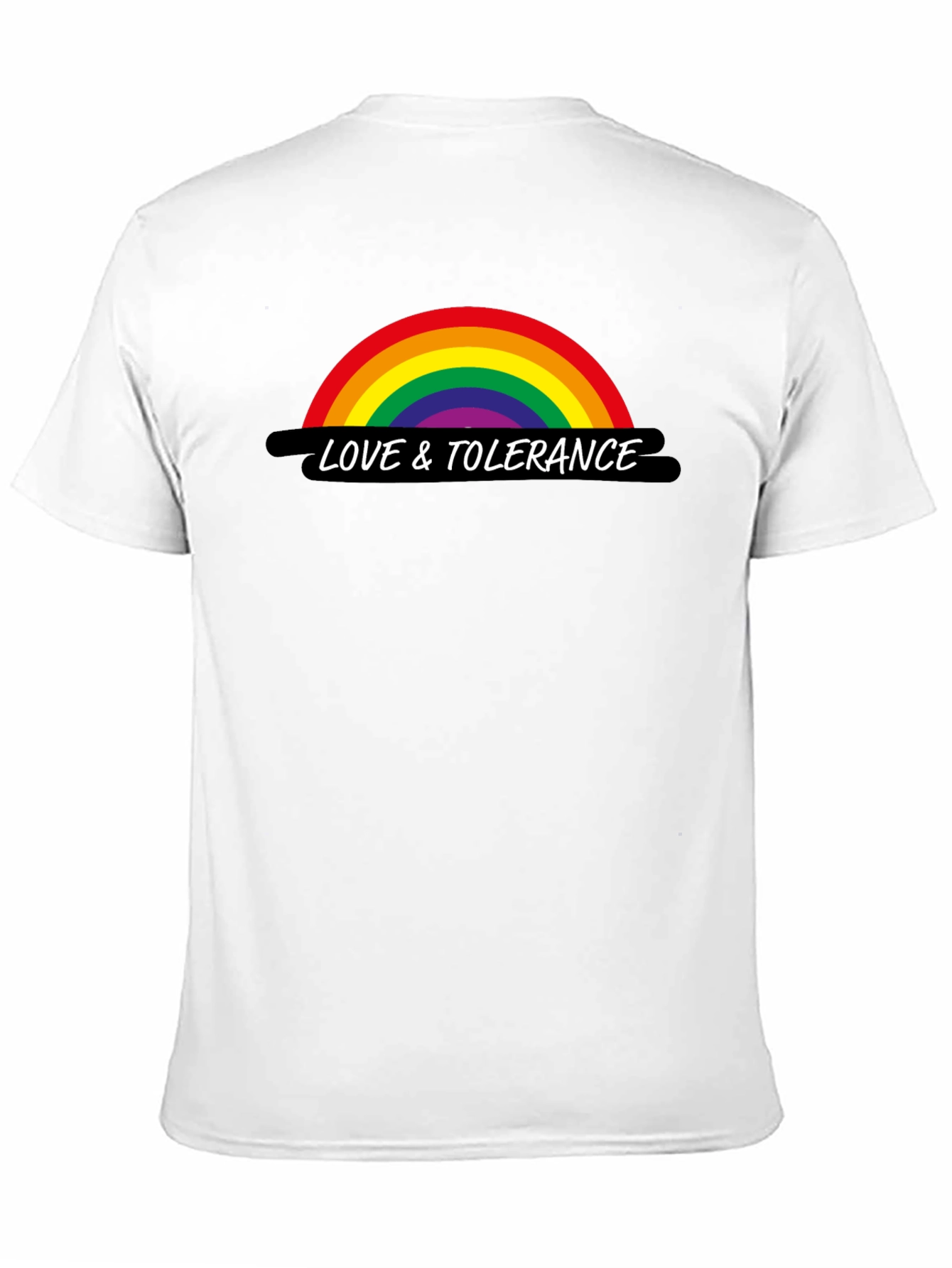 Love & Tolerance Rainbow Graphic T-Shirt