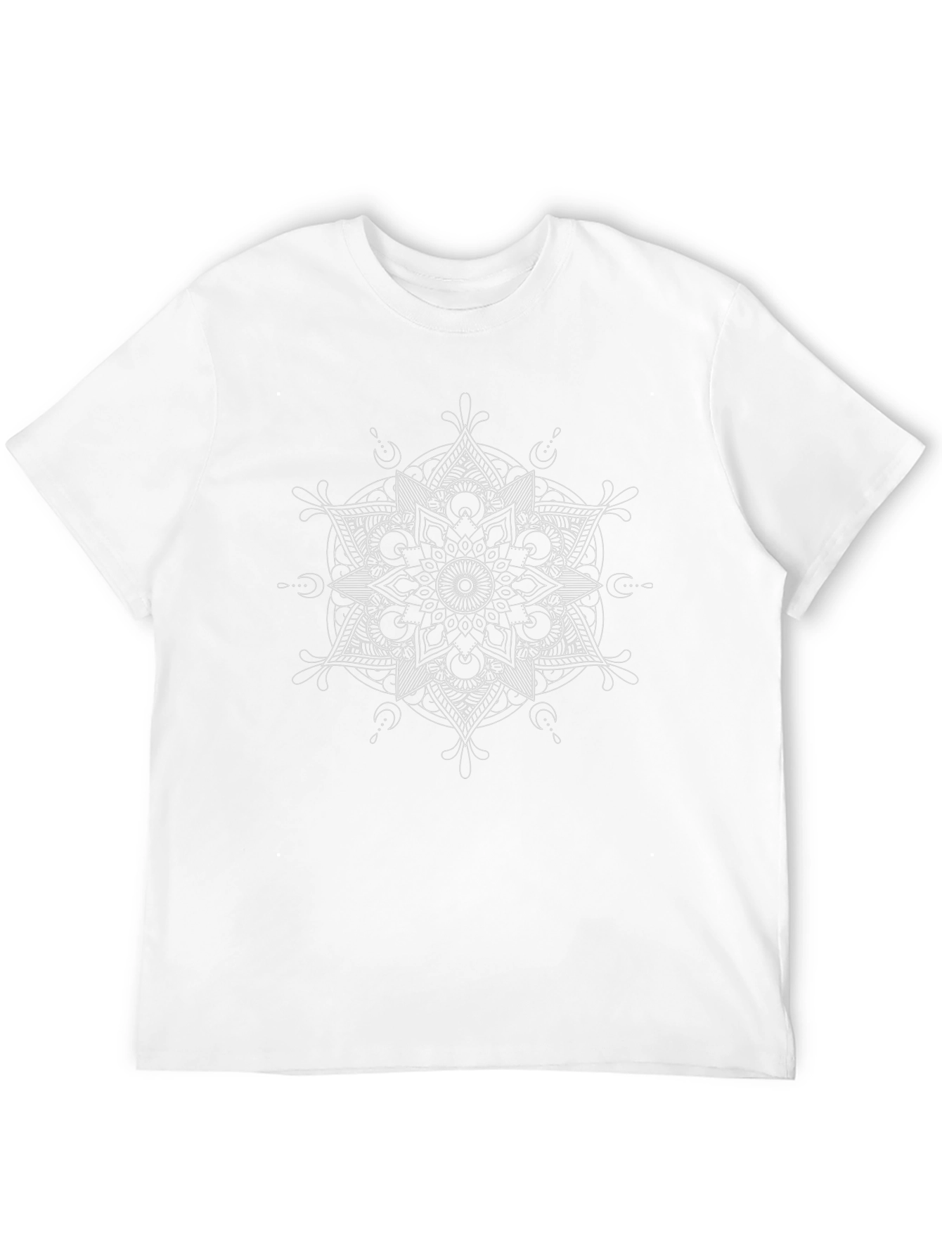 Mandala Print Black T-Shirt