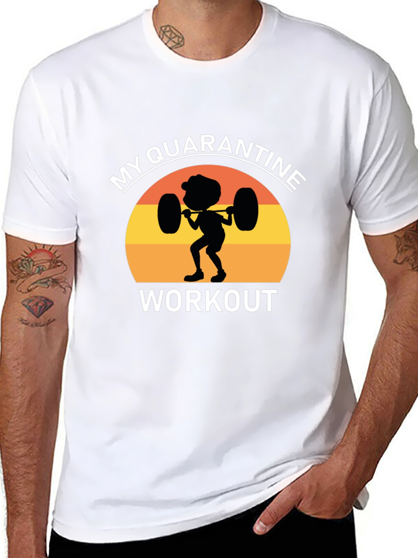Quarantine Workout Graphic Tee