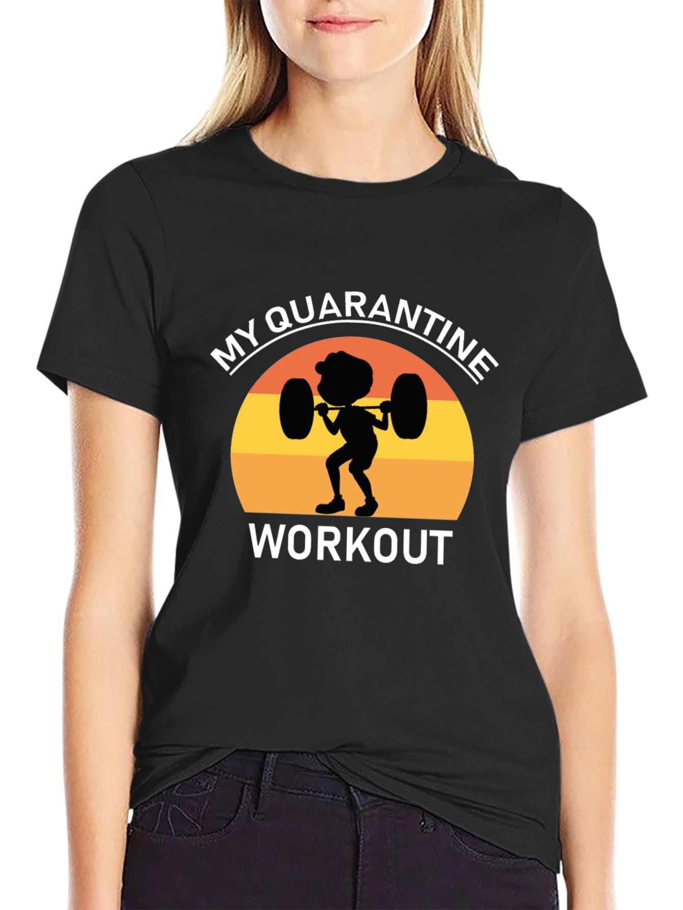 Quarantine Workout Graphic Tee