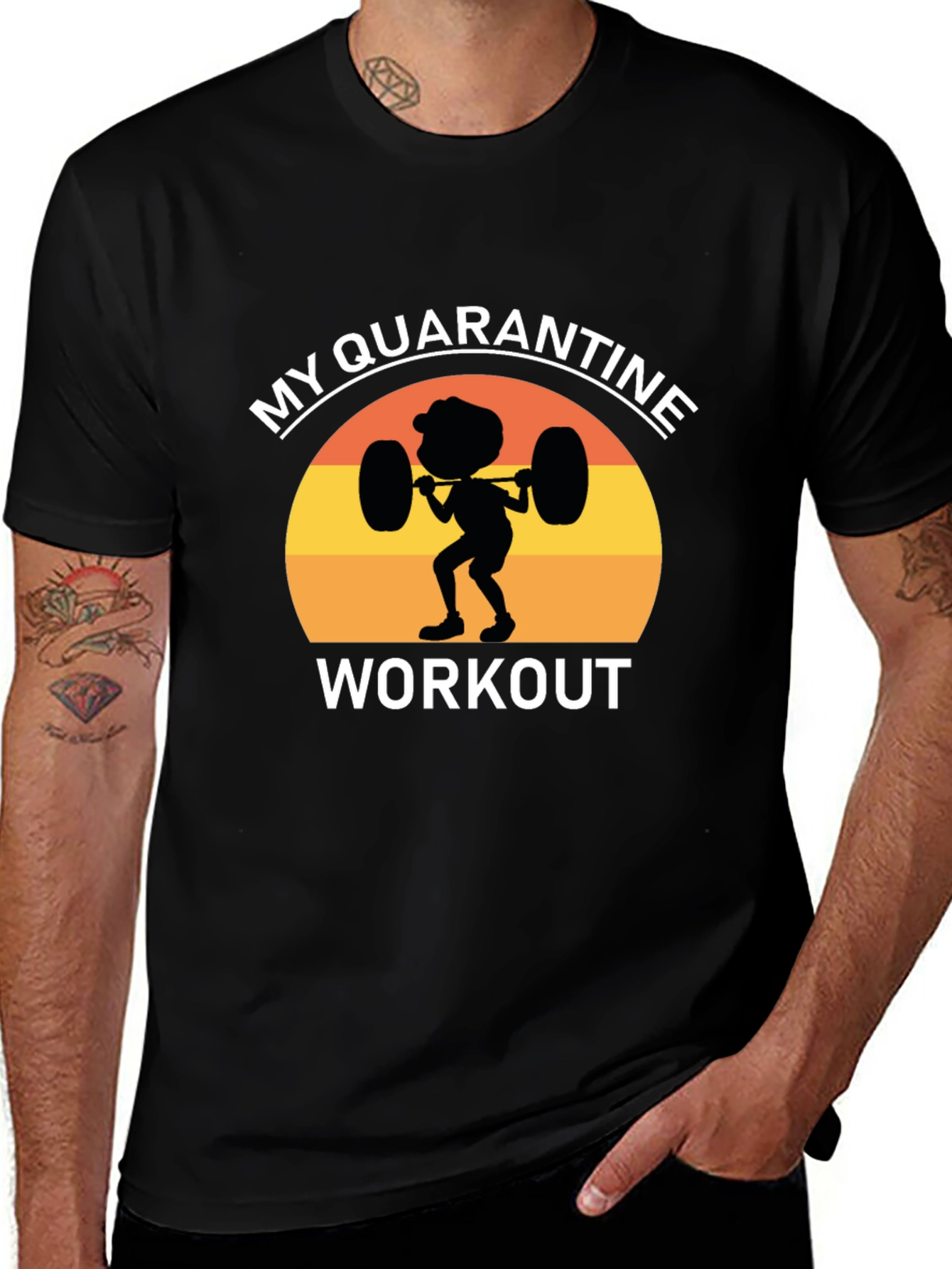 Quarantine Workout Graphic Tee