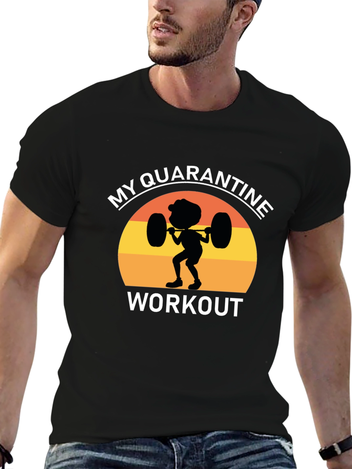 Quarantine Workout Graphic Tee