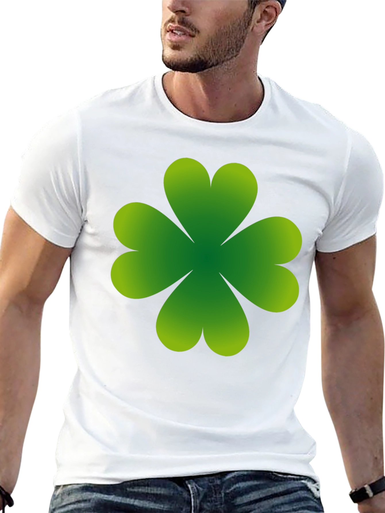 Lucky Shamrock T-Shirt - Black Irish Pride Tee