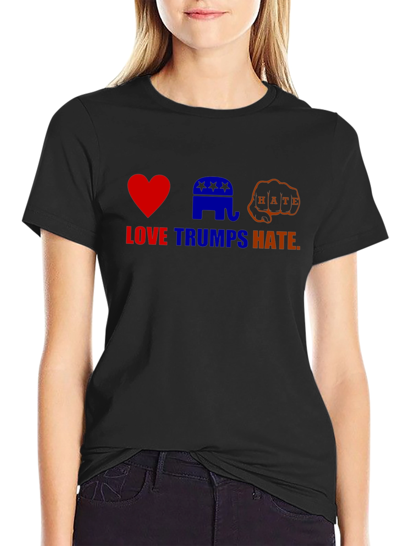Love Trumps Hate Political Graphic Tee