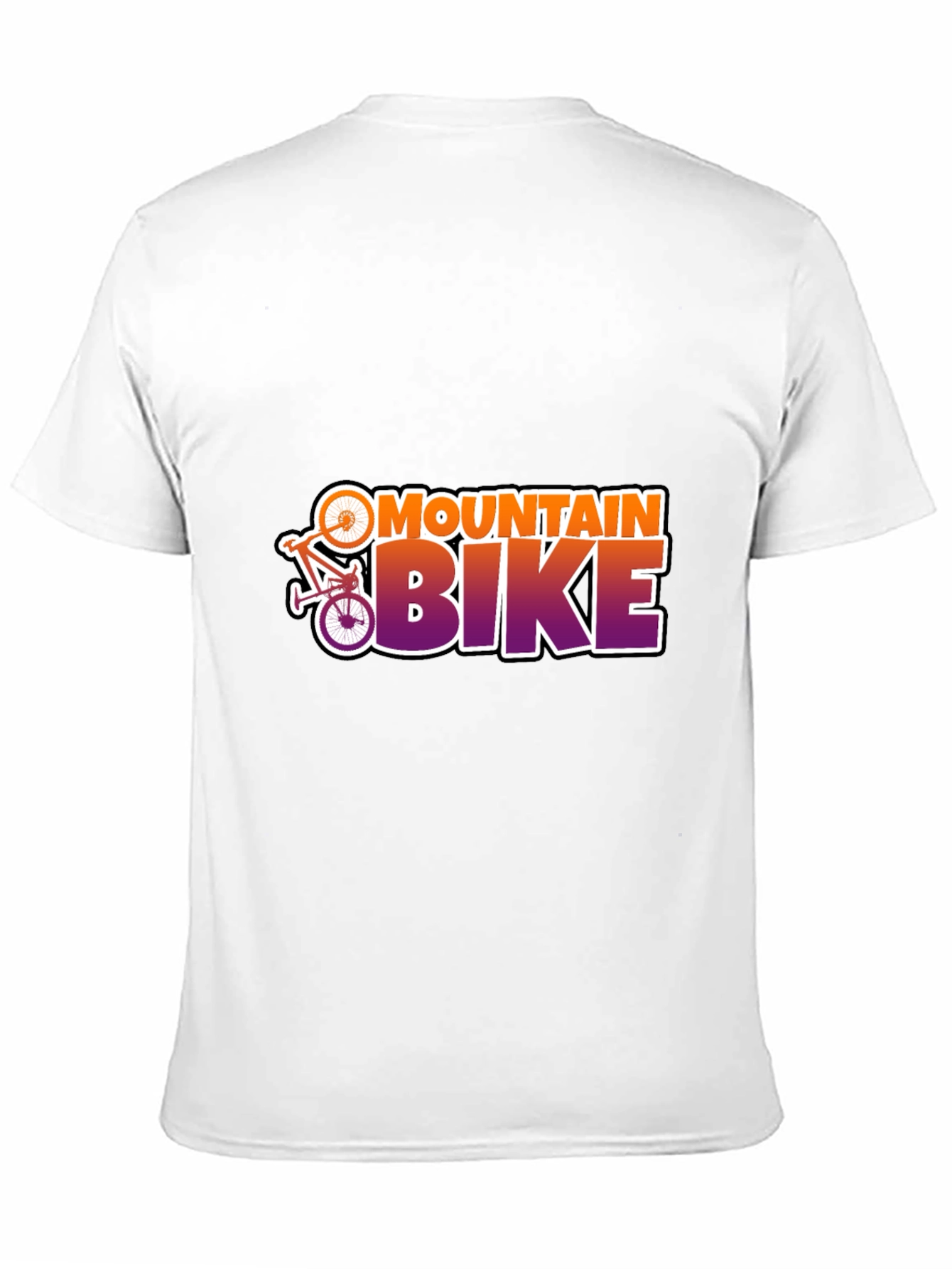 Mountain Bike Graphic Tee - Black Cotton T-Shirt