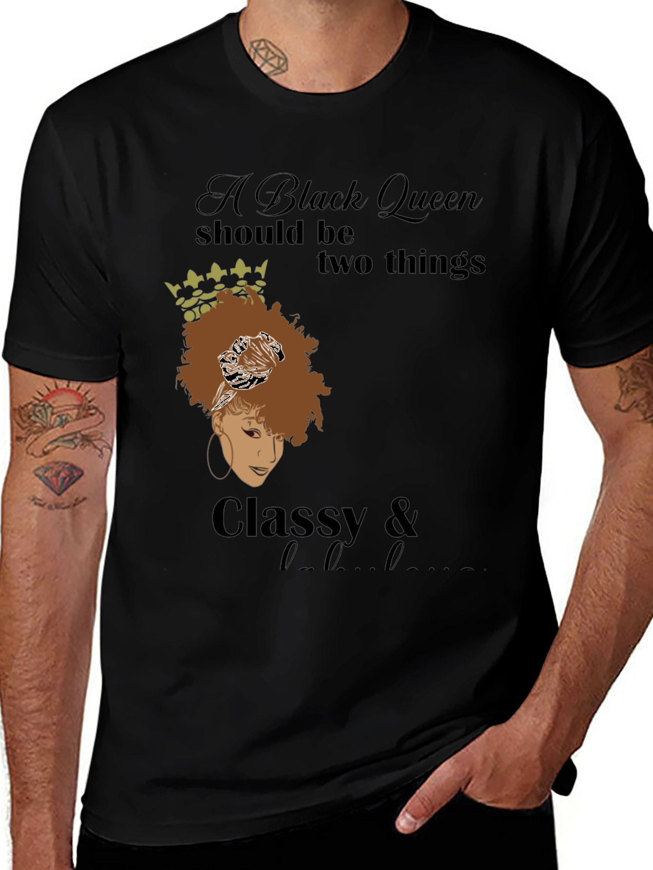 Black Queen Classy & Hood T-Shirt