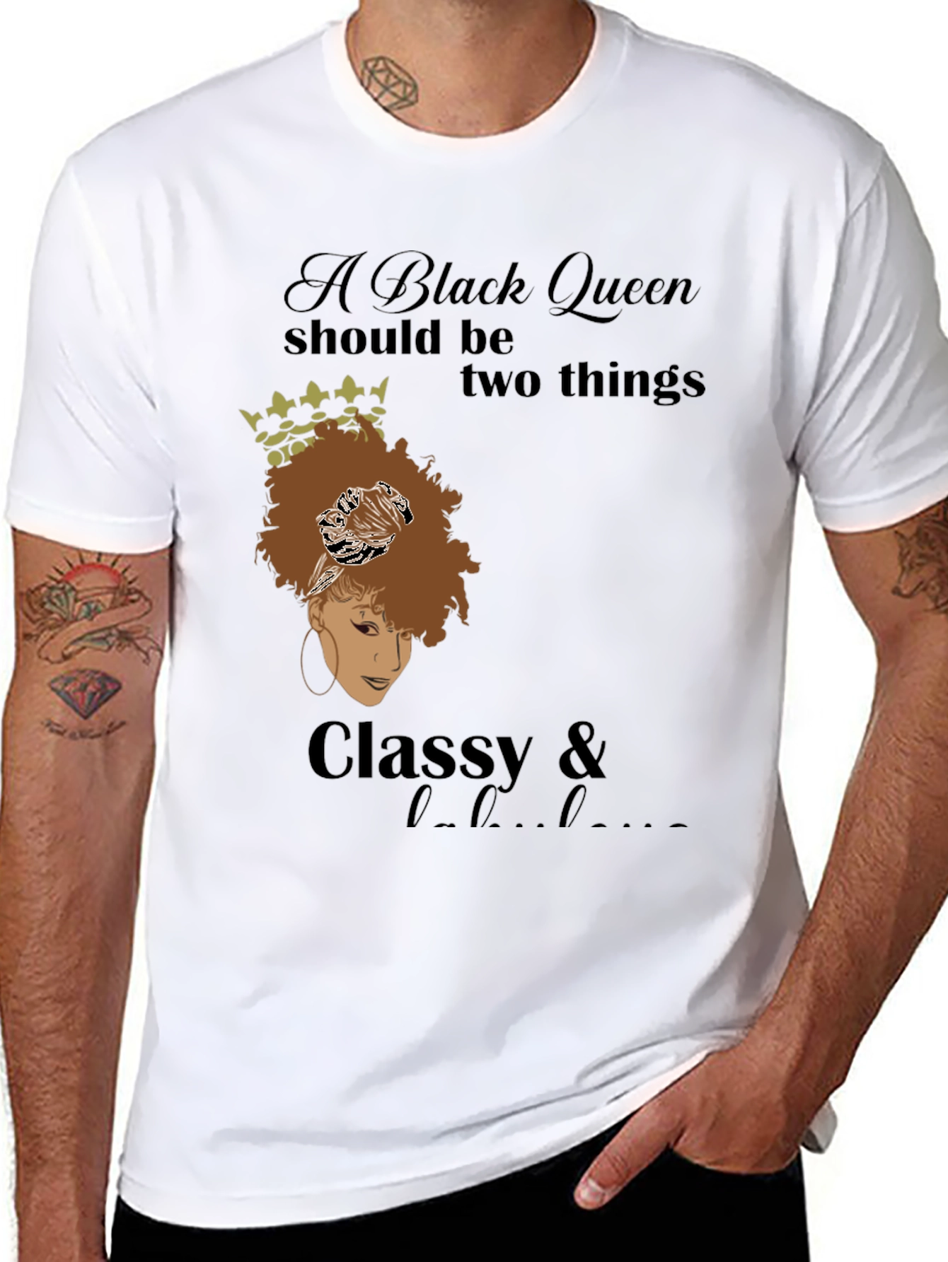 Black Queen Classy & Hood T-Shirt
