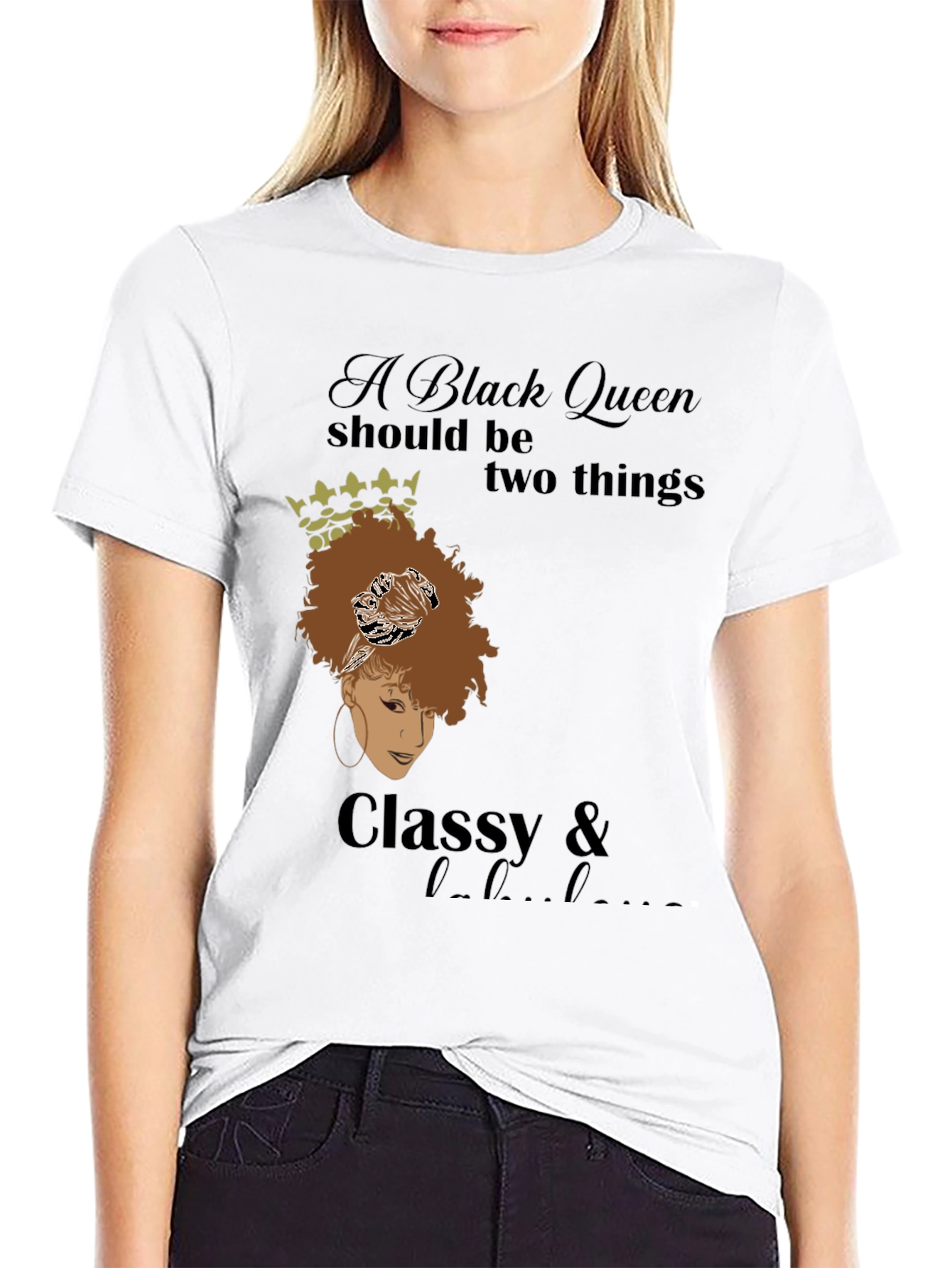 Black Queen Classy & Hood T-Shirt