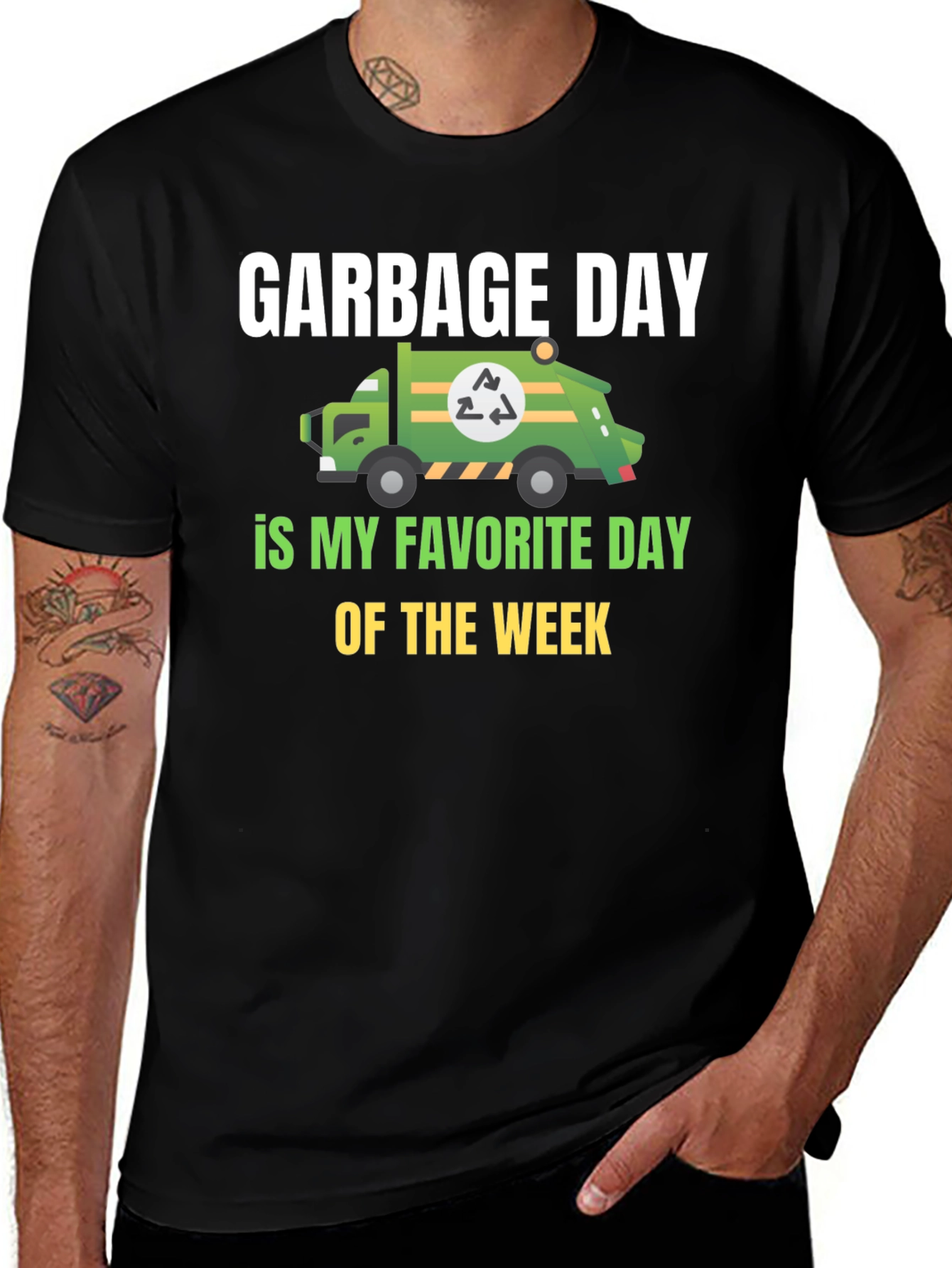 Garbage Day T-Shirt - Recycling Truck Tee