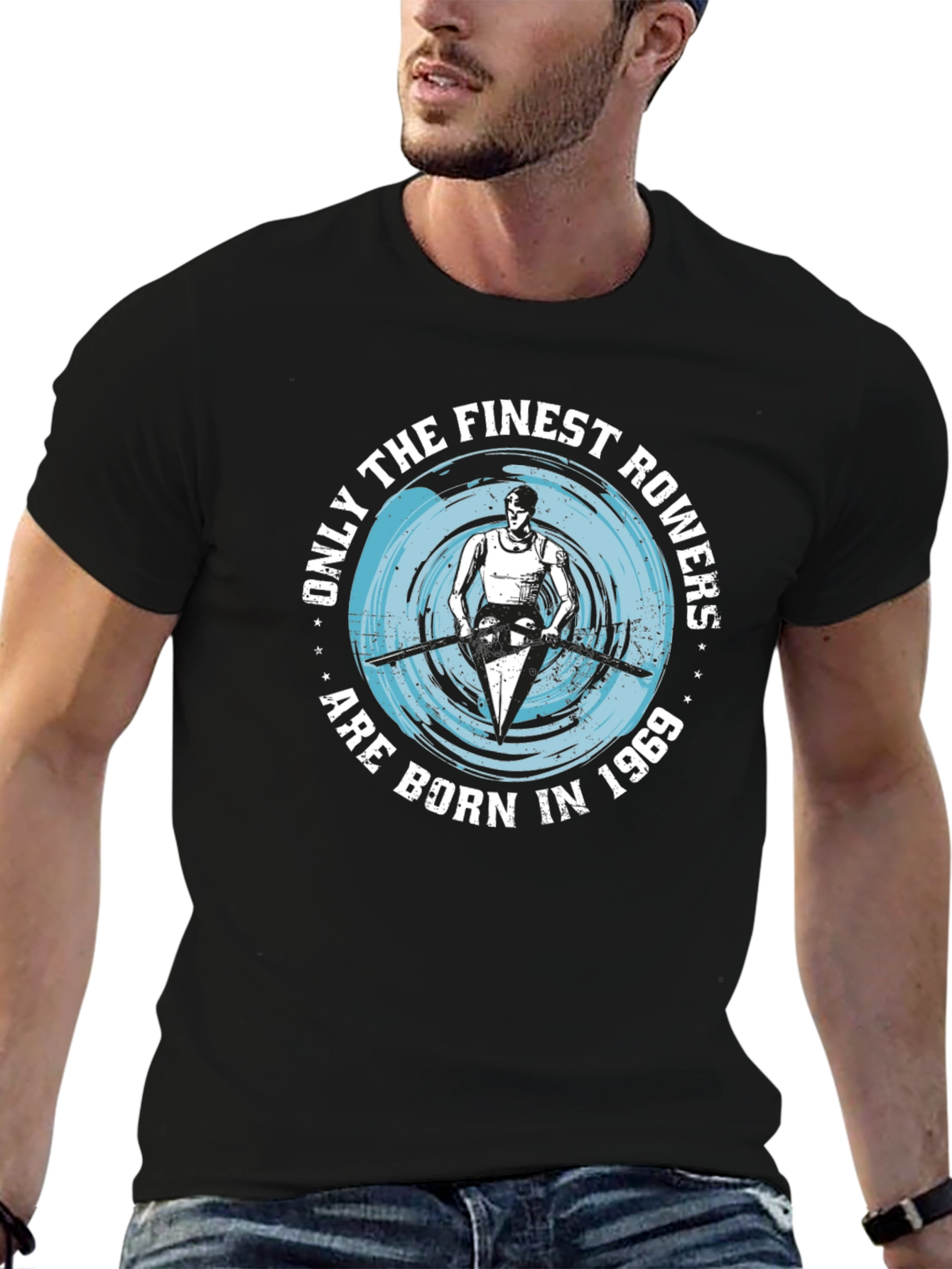 Finest Rowers Born in 1969 Black T-Shirt