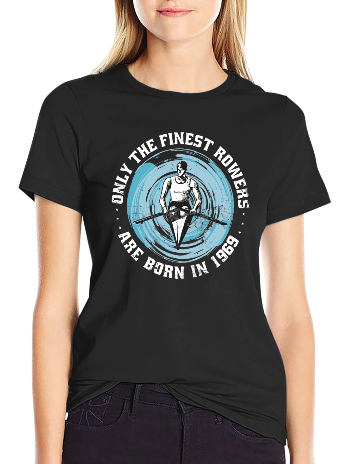 Finest Rowers Born in 1969 Black T-Shirt