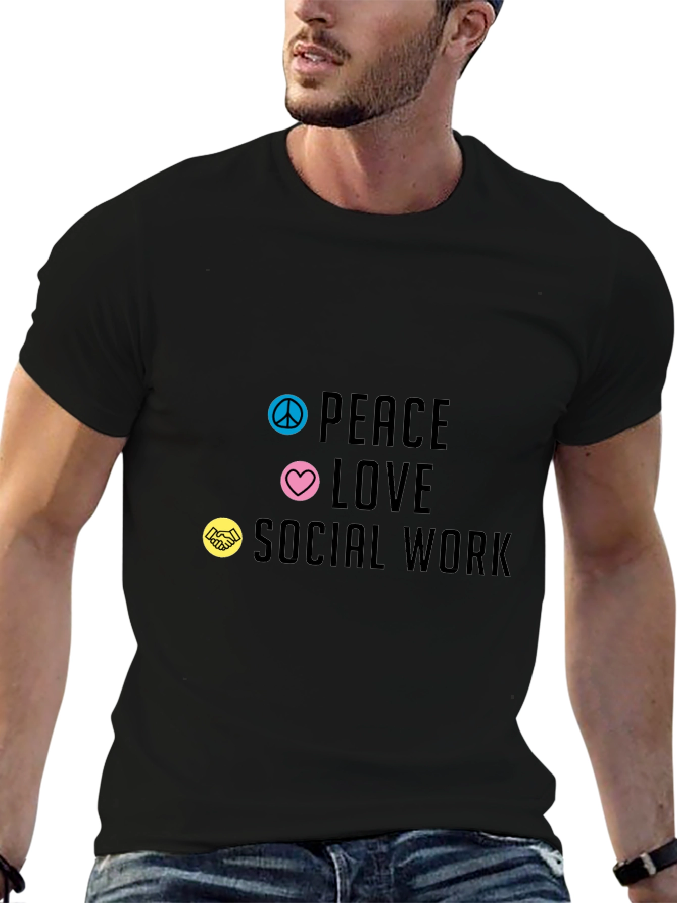Peace Love Social Work T-Shirt