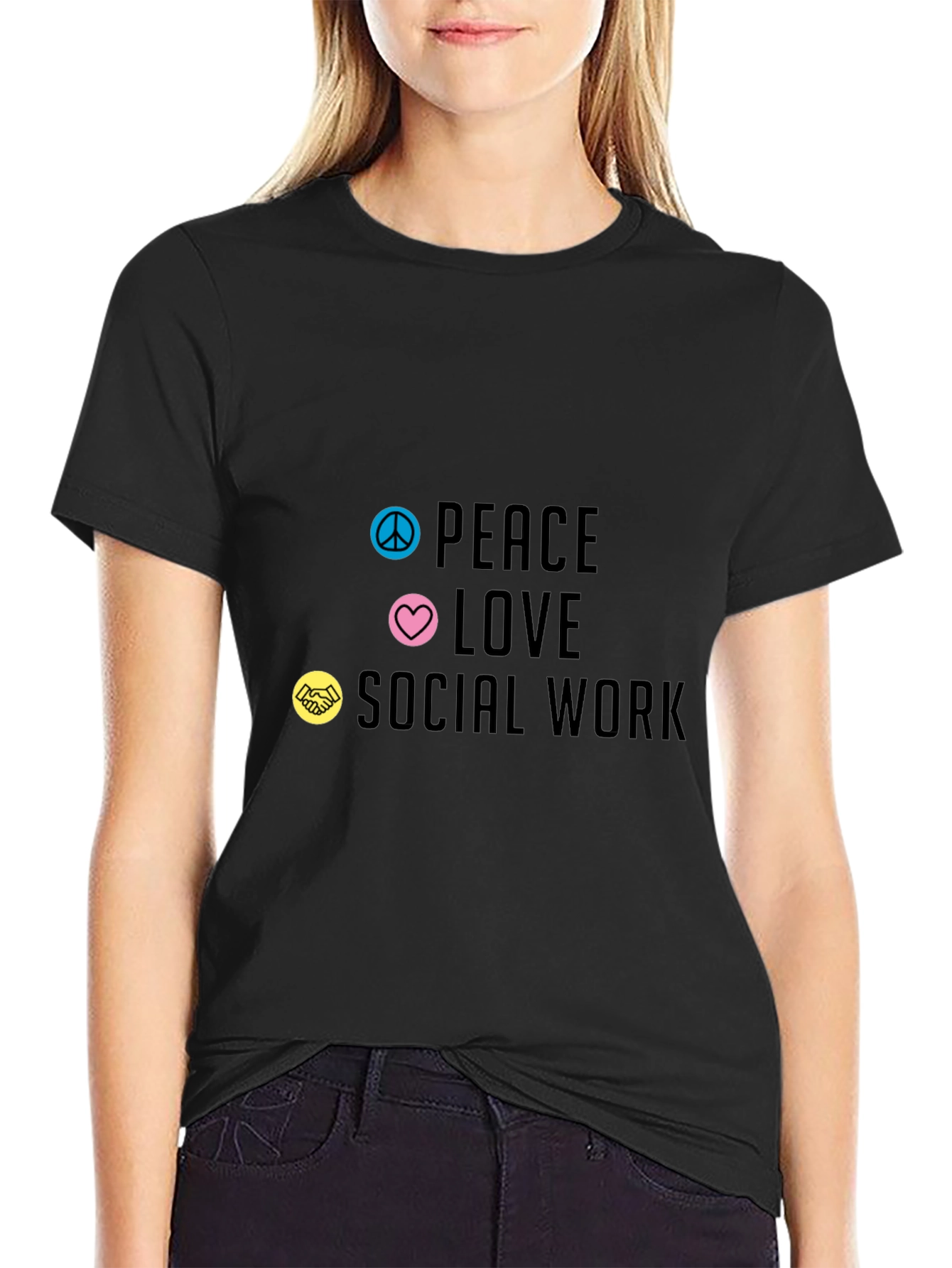 Peace Love Social Work T-Shirt