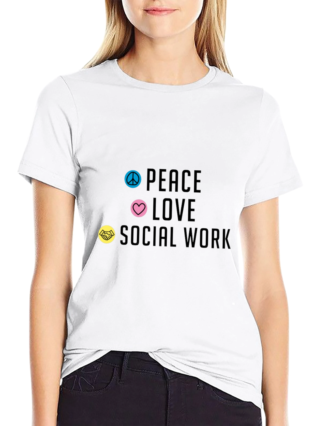 Peace Love Social Work T-Shirt