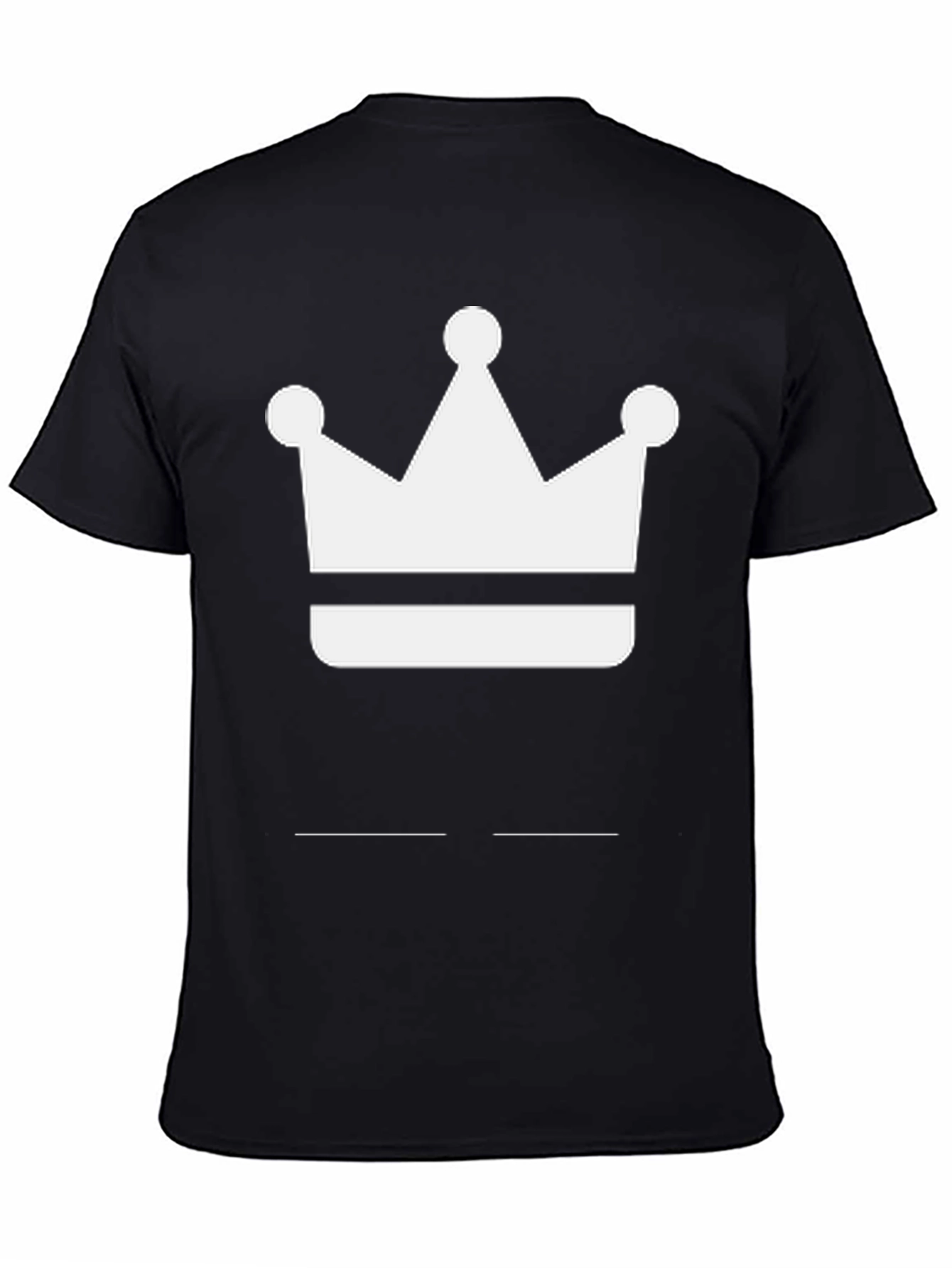 Crown Graphic Tee - Black Cotton Blend