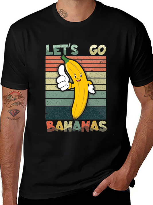 Lets Go Bananas T-Shirt - Retro Fruit Tee