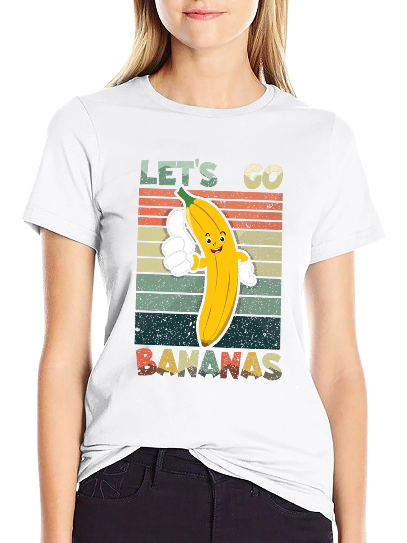 Lets Go Bananas T-Shirt - Retro Fruit Tee