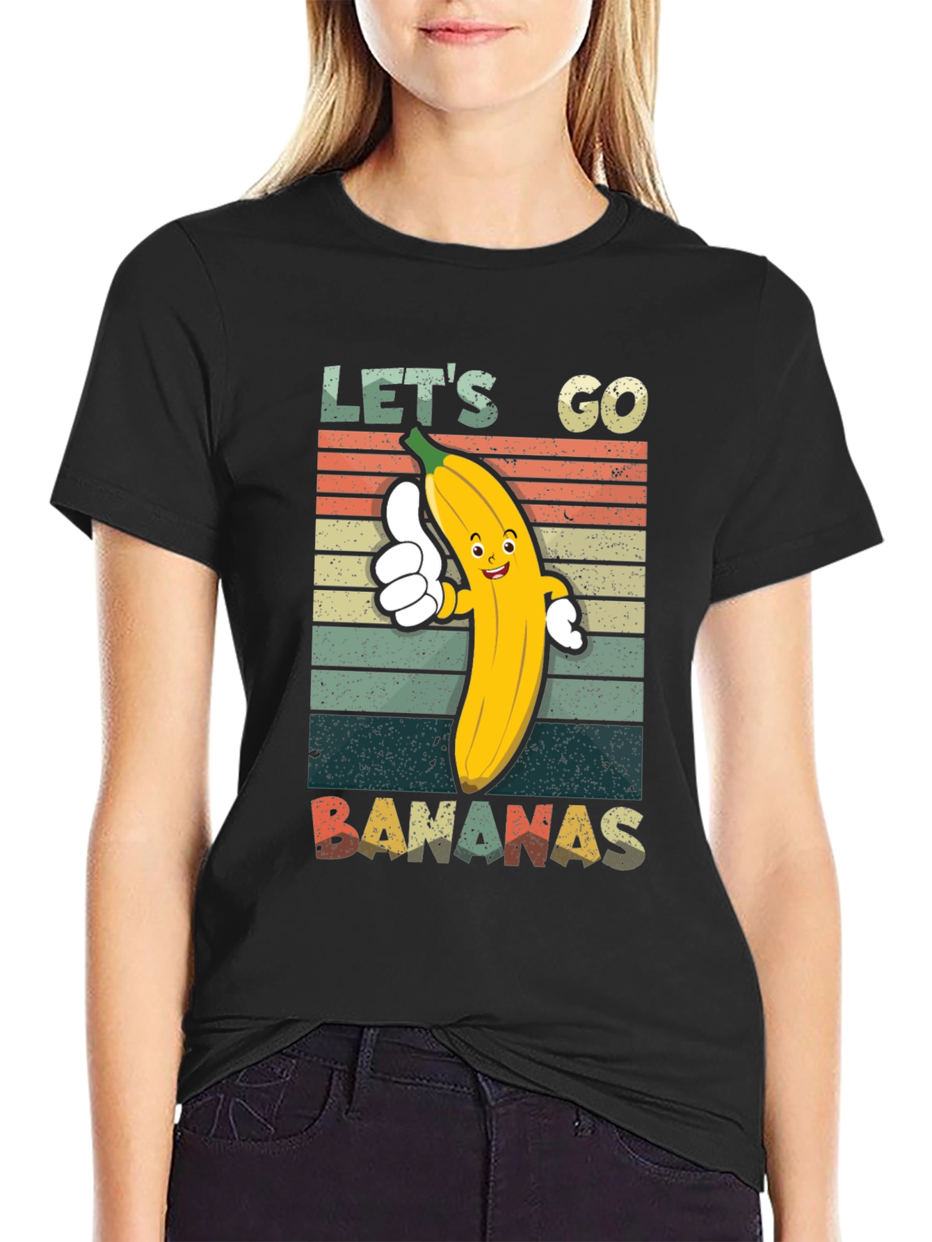 Lets Go Bananas T-Shirt - Retro Fruit Tee