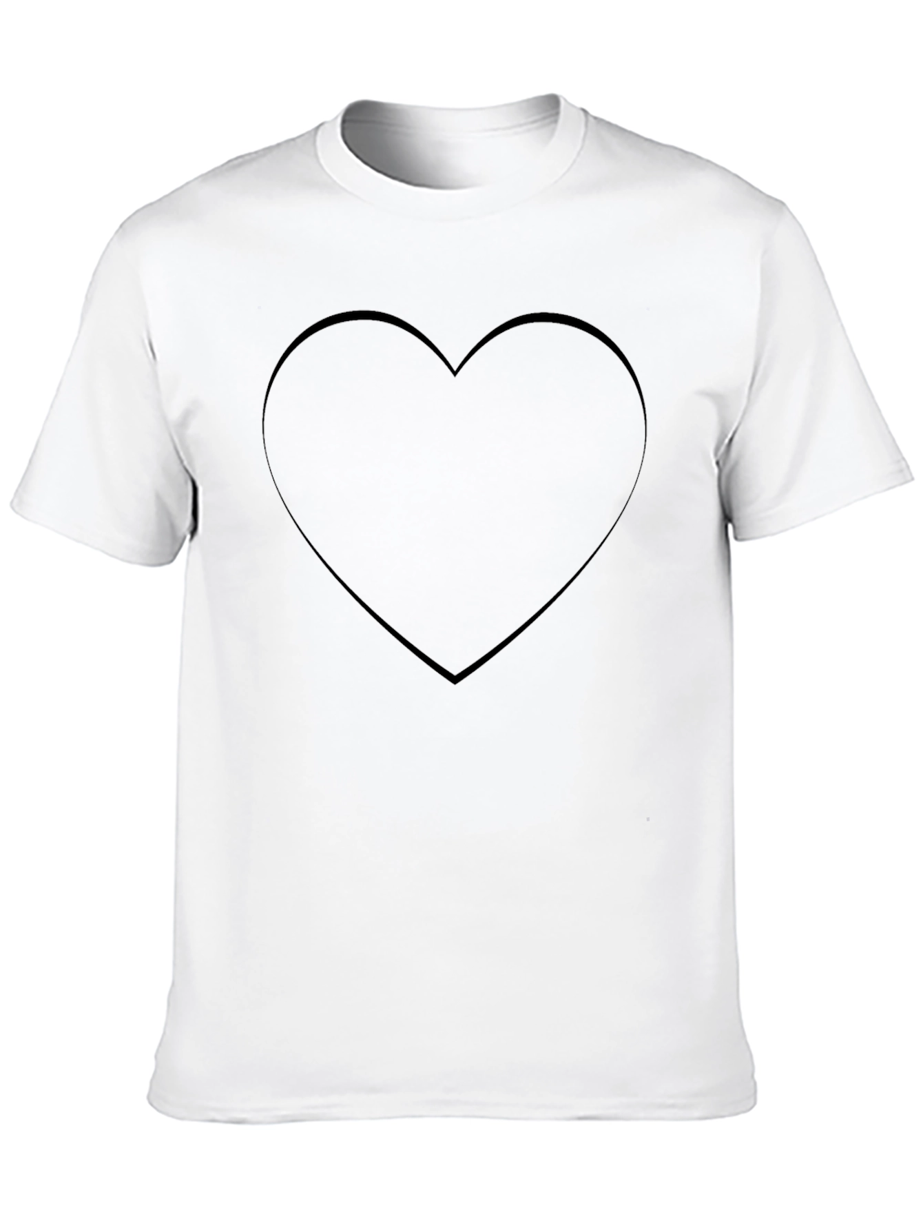 Black Heart Graphic Tee - Modern Style