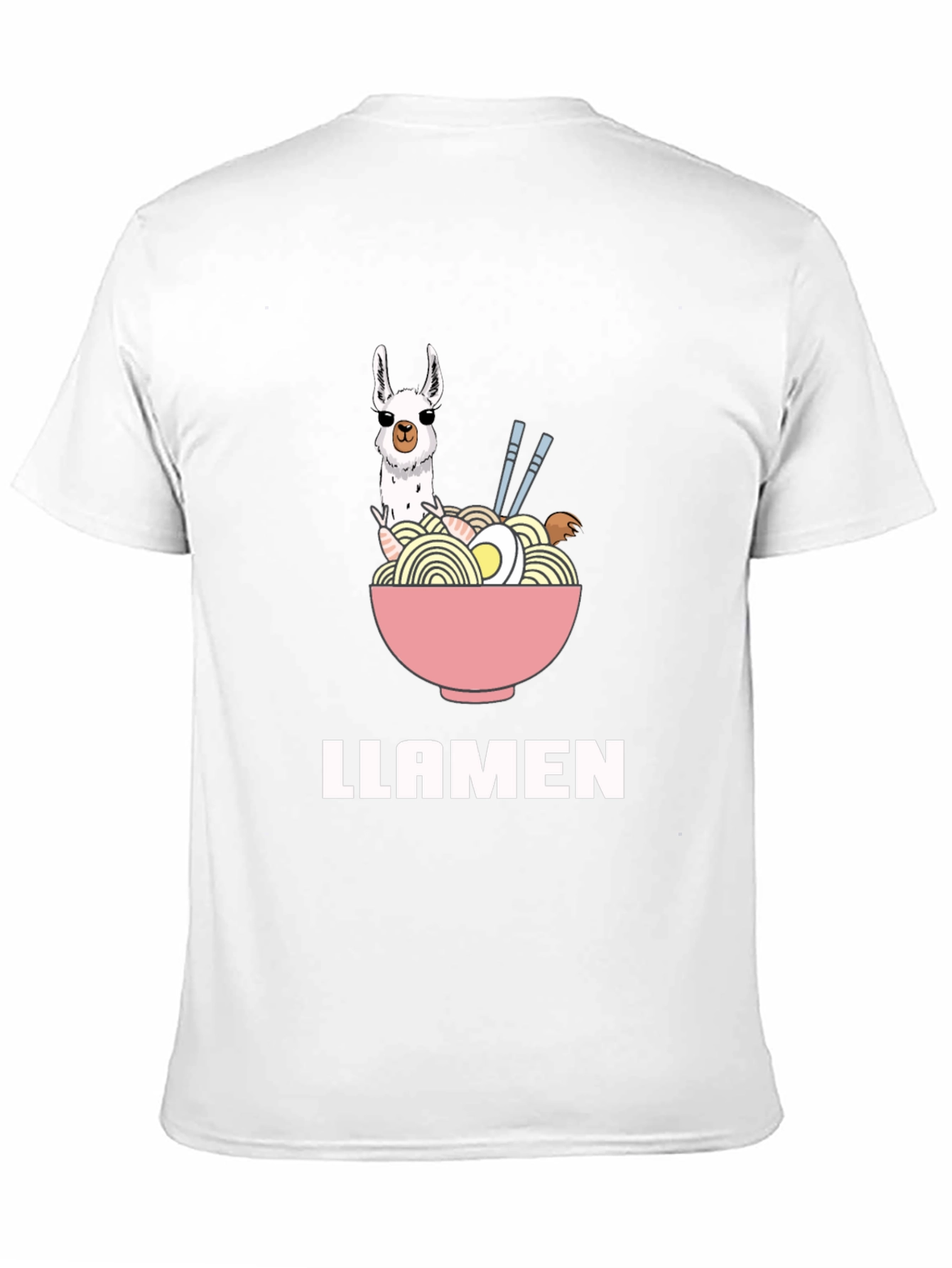 Llamen Ramen Funny T-Shirt - Unisex Black Tee