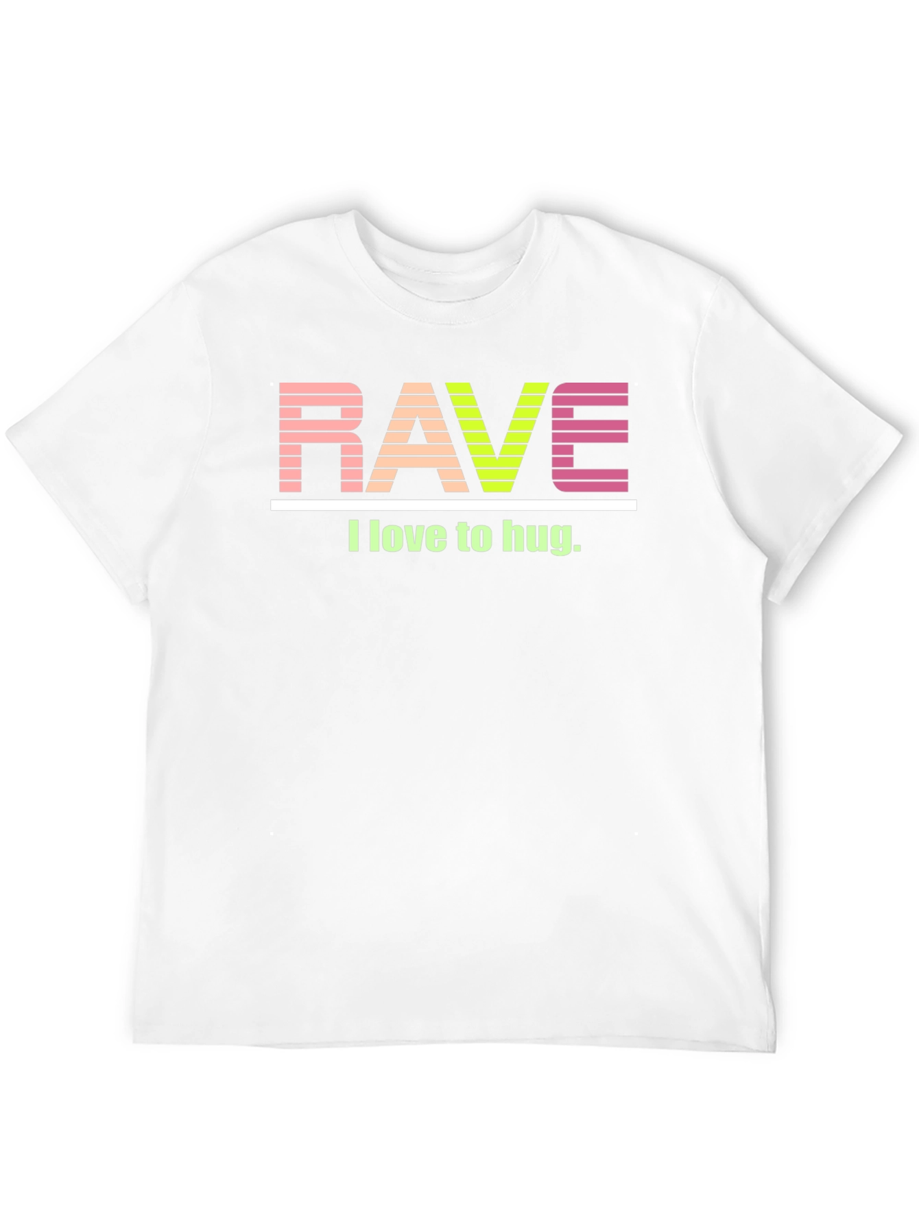 Rave I Love to Hug Graphic Tee - Black