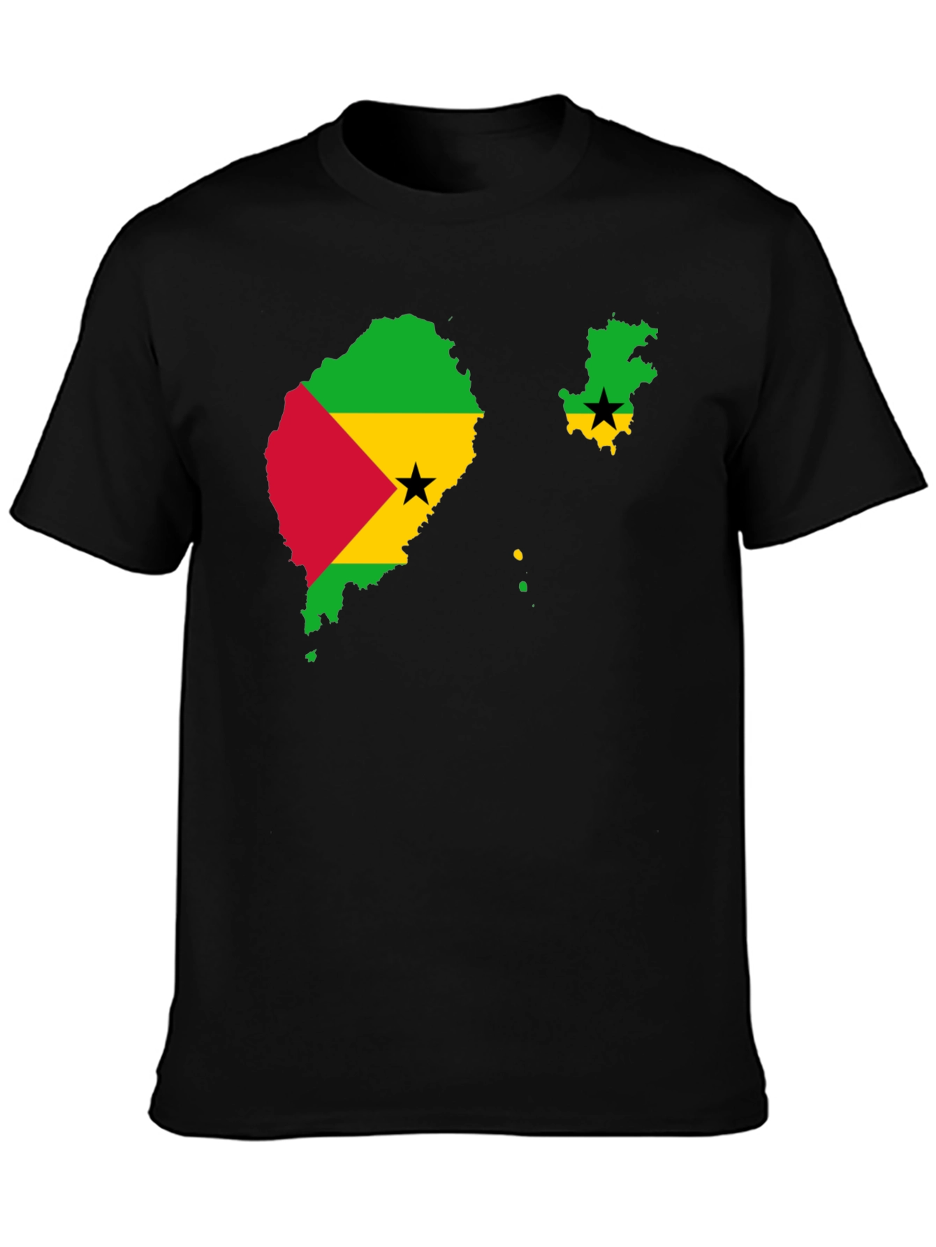 Sao Tome and Principe Flag Graphic T-Shirt