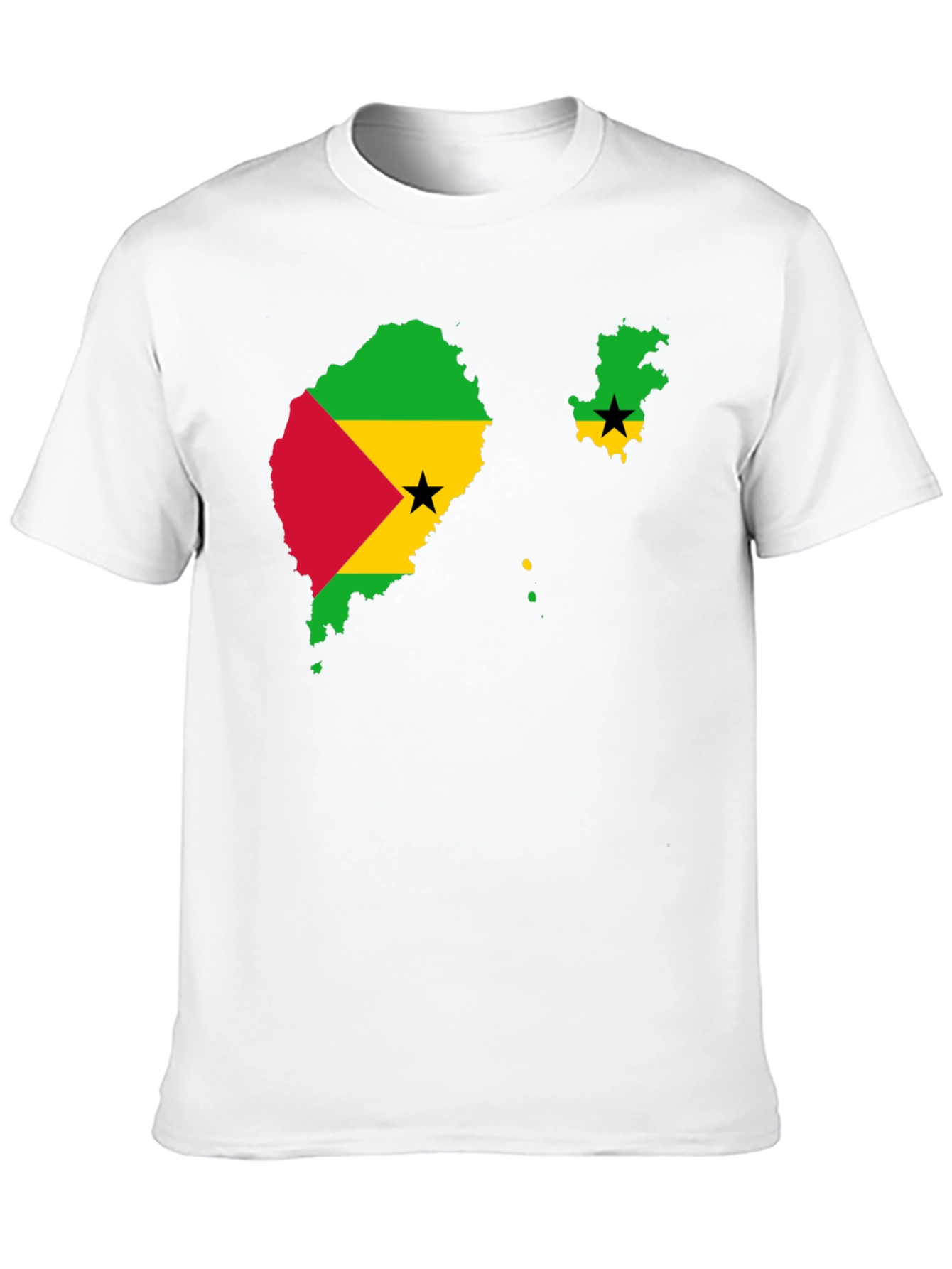 Sao Tome and Principe Flag Graphic T-Shirt