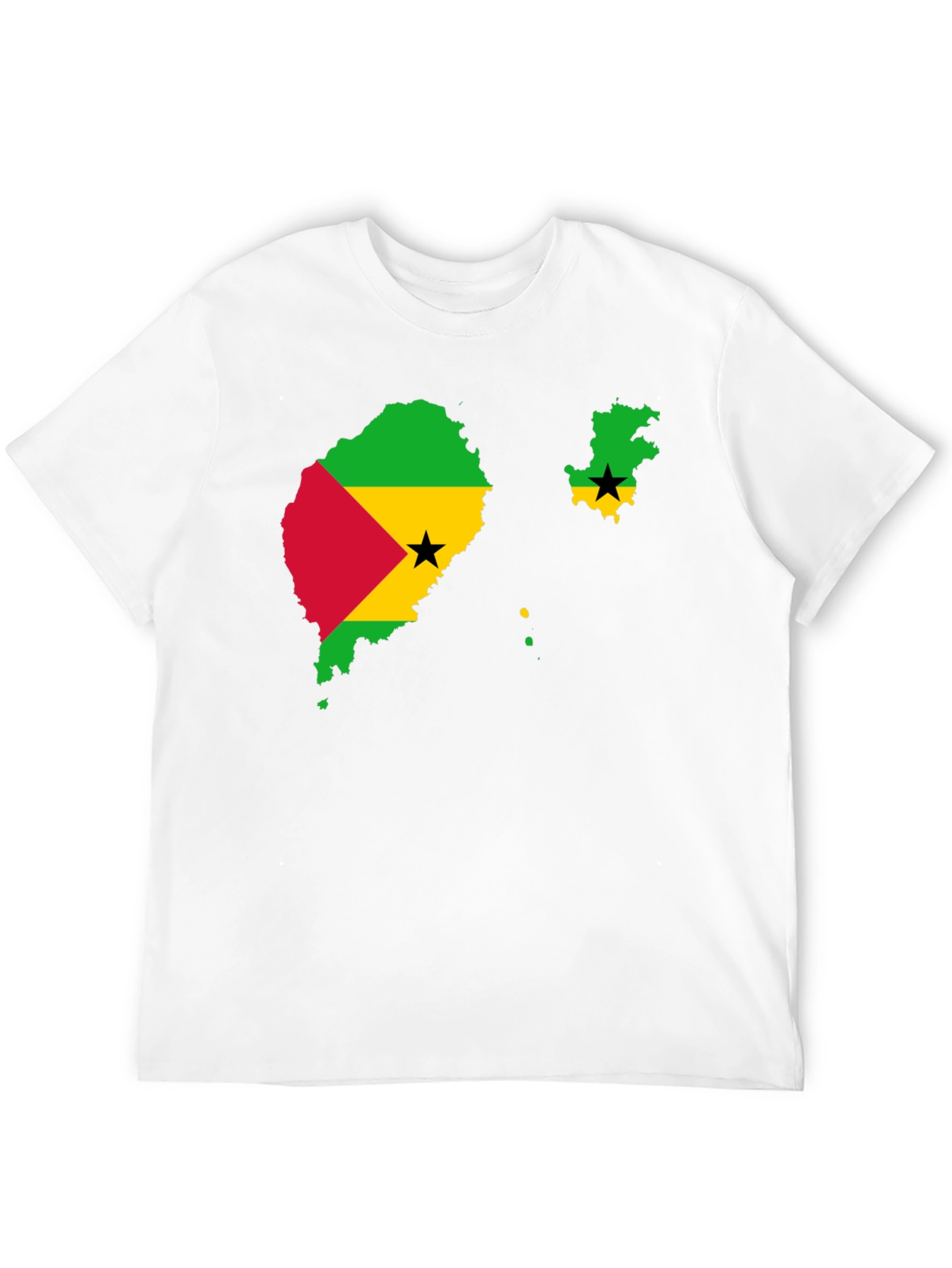Sao Tome and Principe Flag Graphic T-Shirt