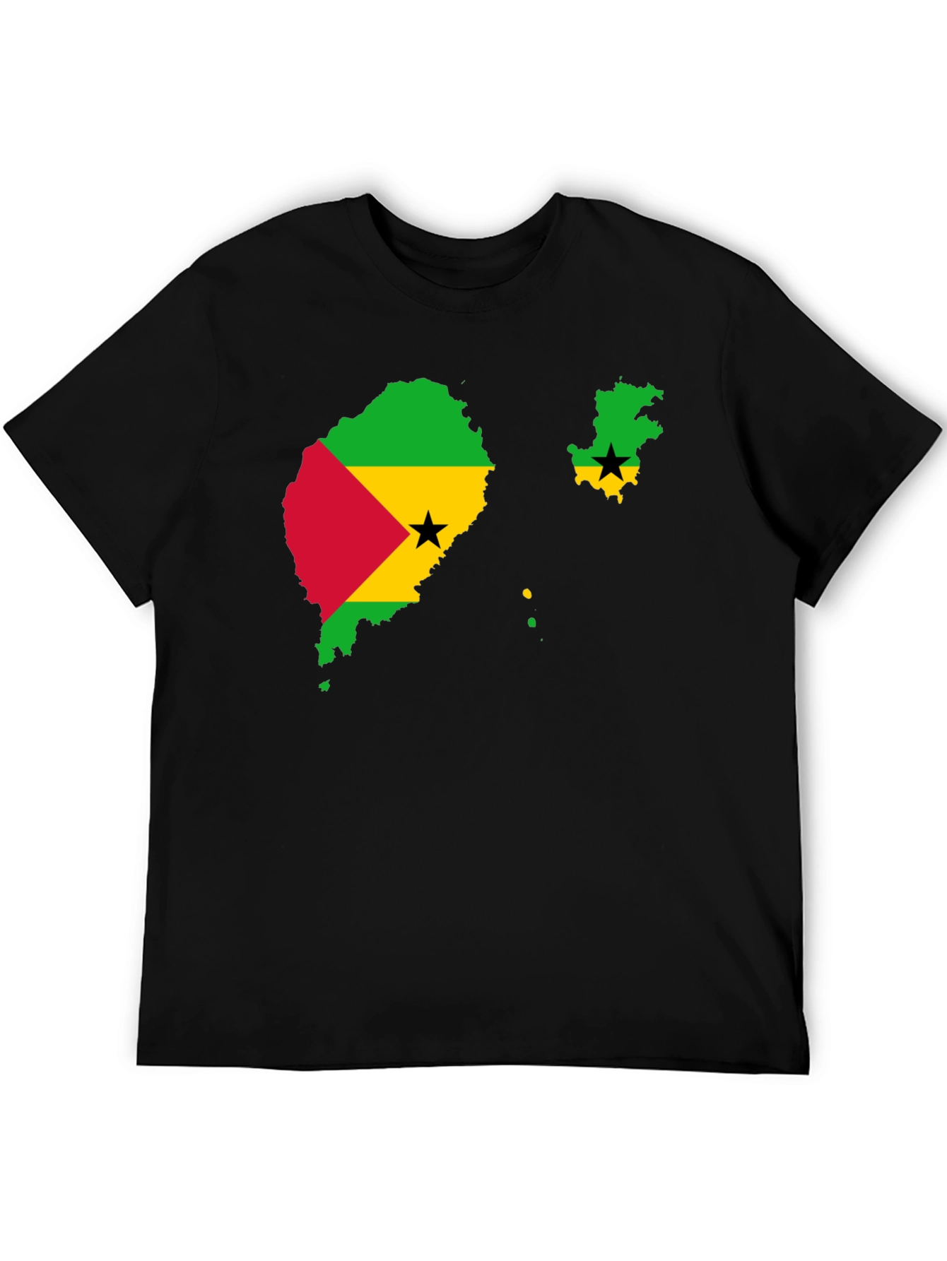 Sao Tome and Principe Flag Graphic T-Shirt