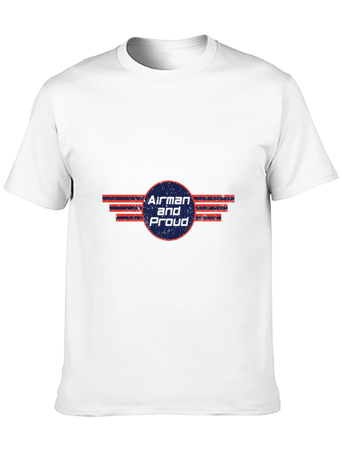 Airman and Proud Graphic Tee - Black