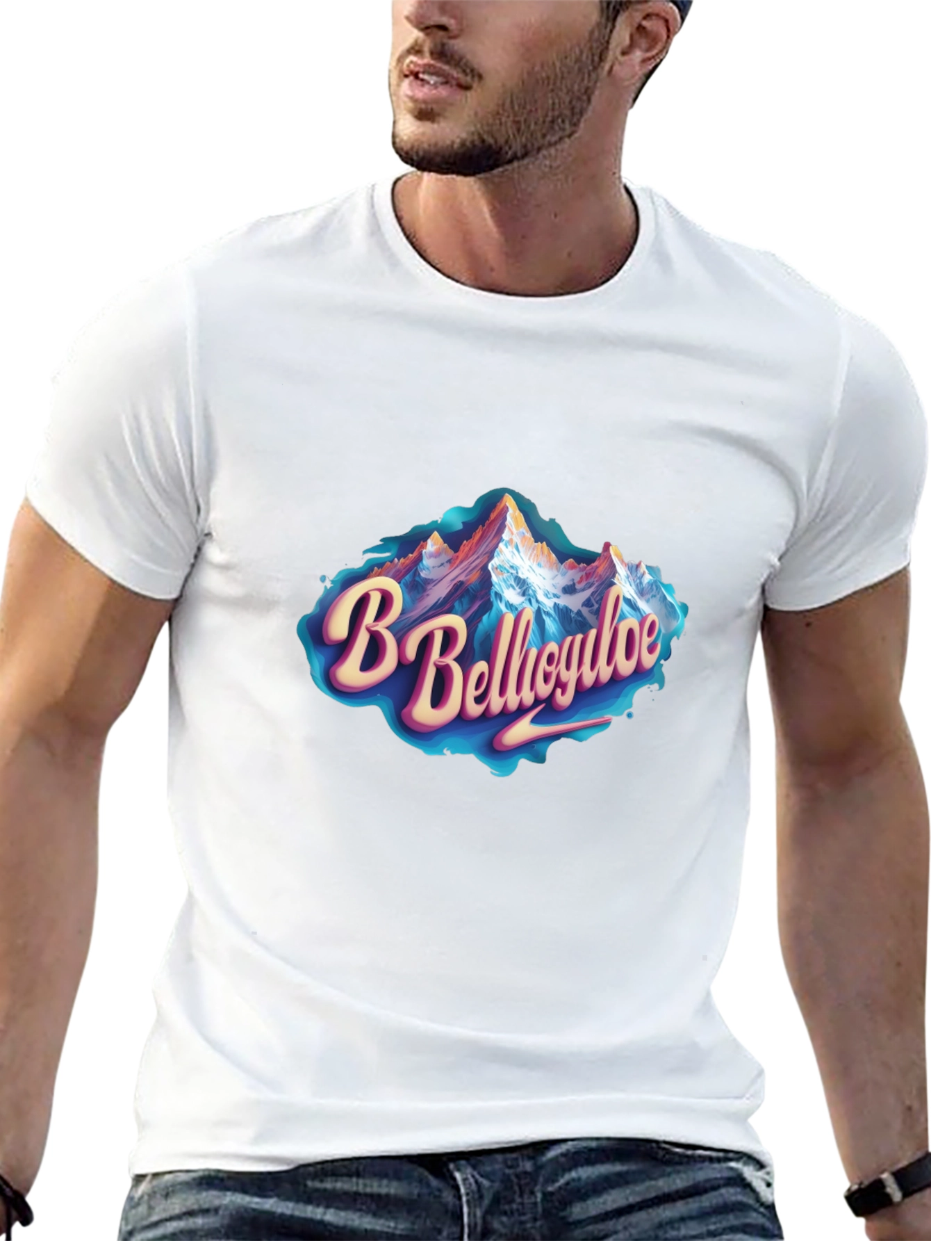 Bellagio Mountain Graphic Tee - Black