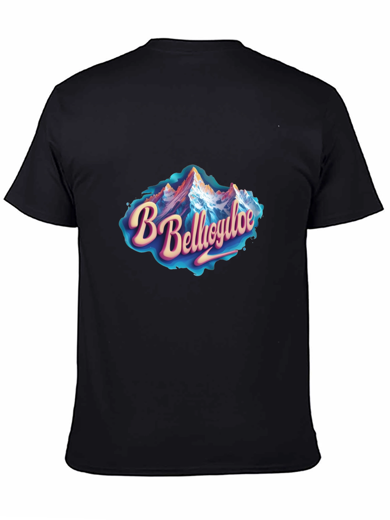 Bellagio Mountain Graphic Tee - Black