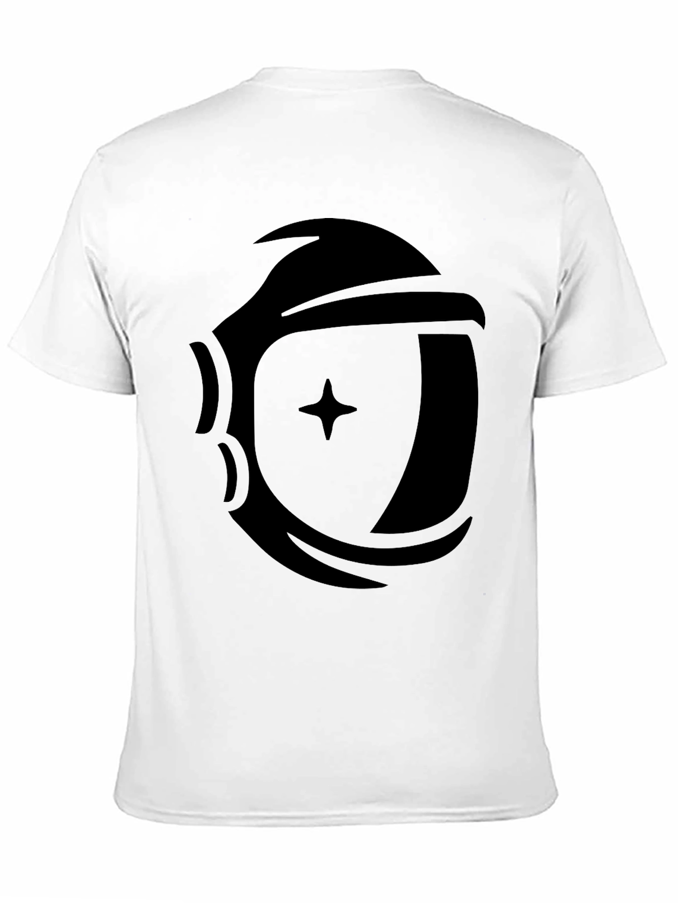 Astronaut Helmet Graphic Black T-Shirt