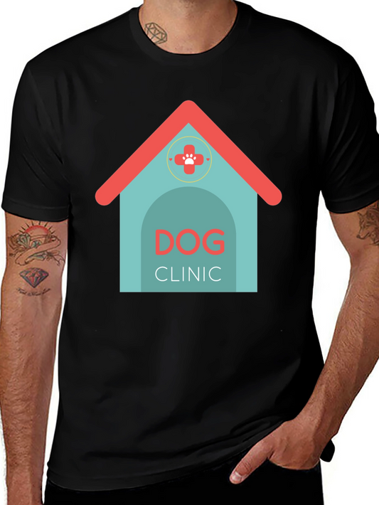 Dog Clinic Graphic T-Shirt - Modern Style