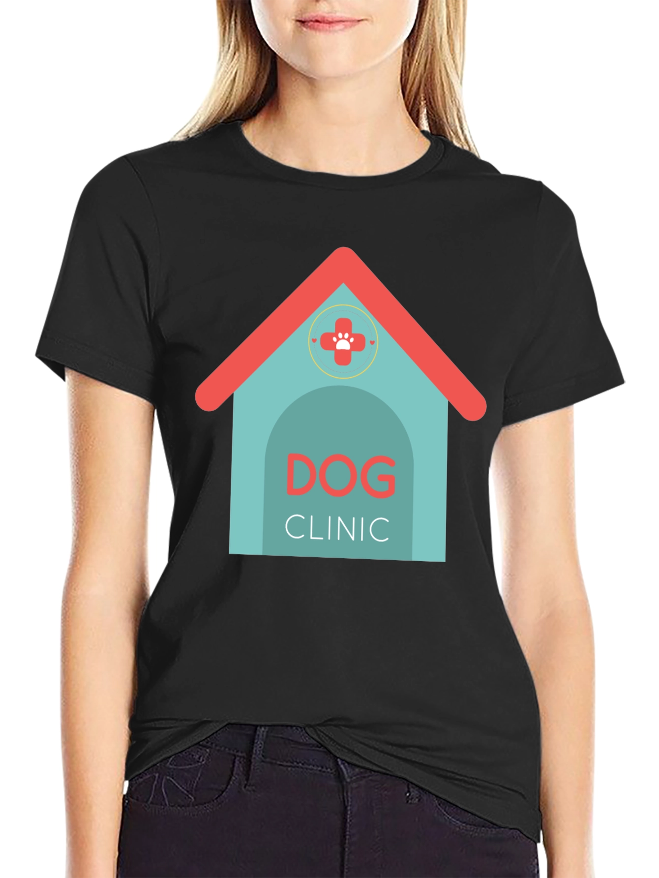 Dog Clinic Graphic T-Shirt - Modern Style