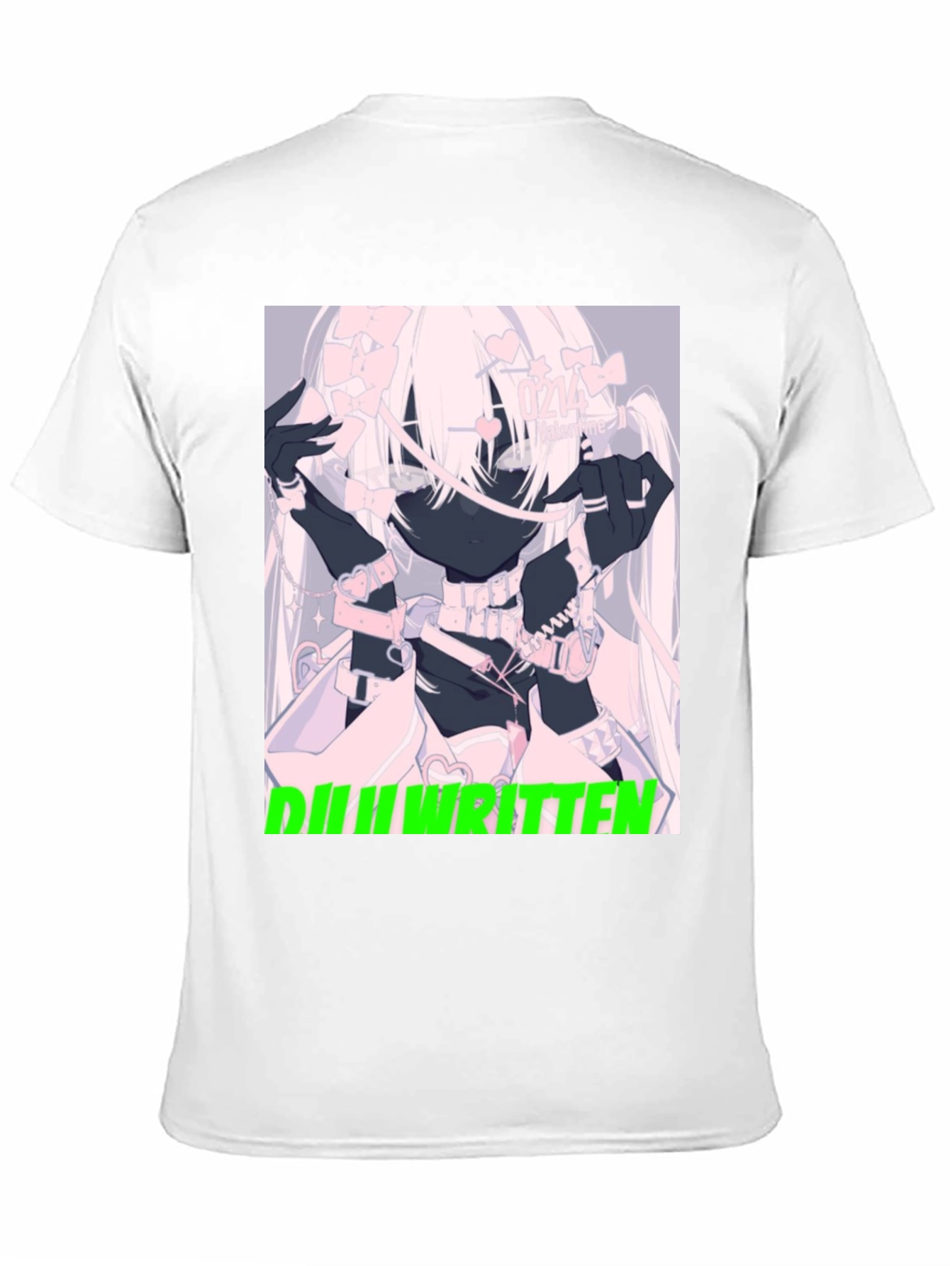 Anime Graphic Tee - Ill Written Black T-Shirt