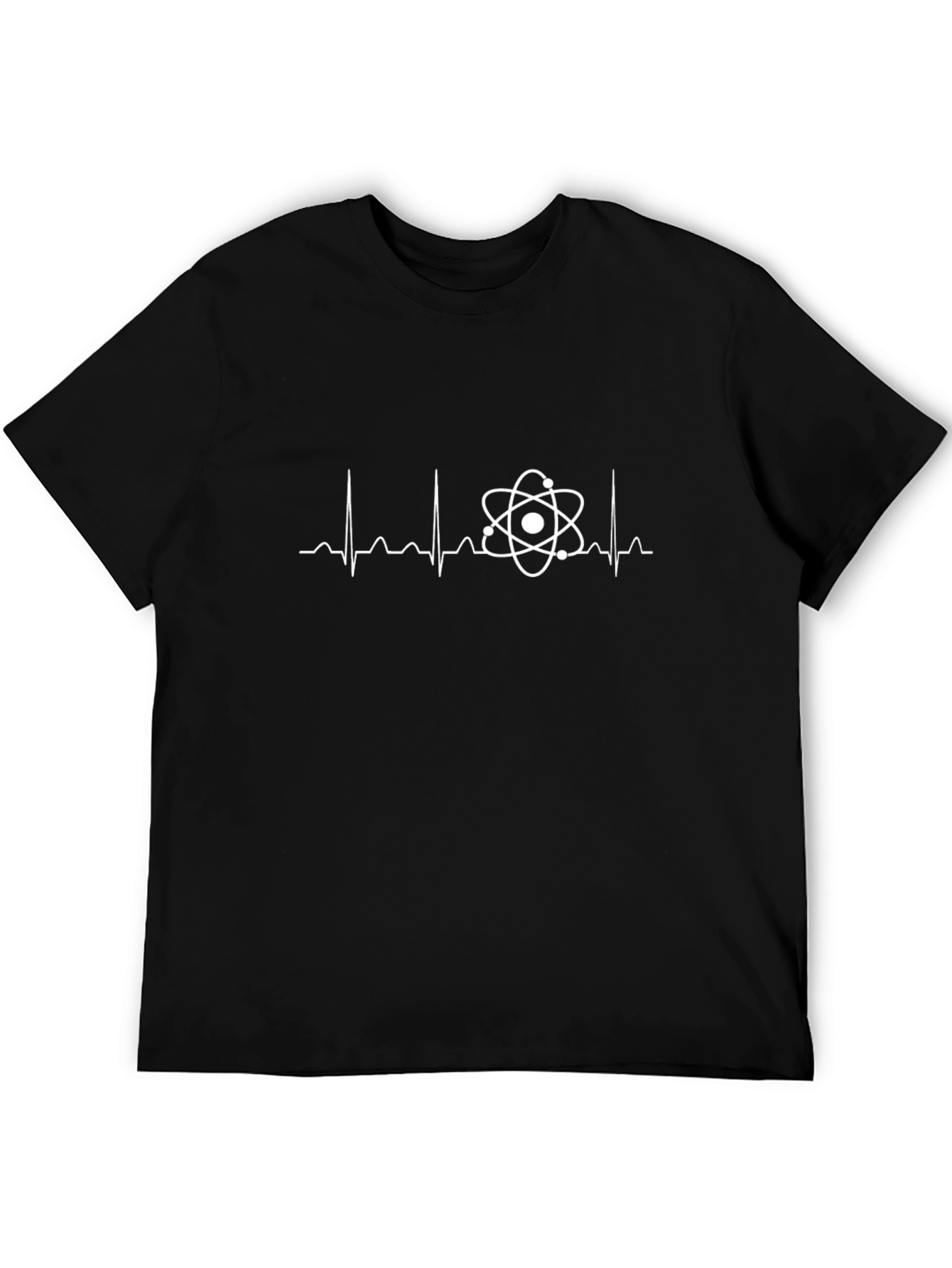 Science Heartbeat T-Shirt - Black