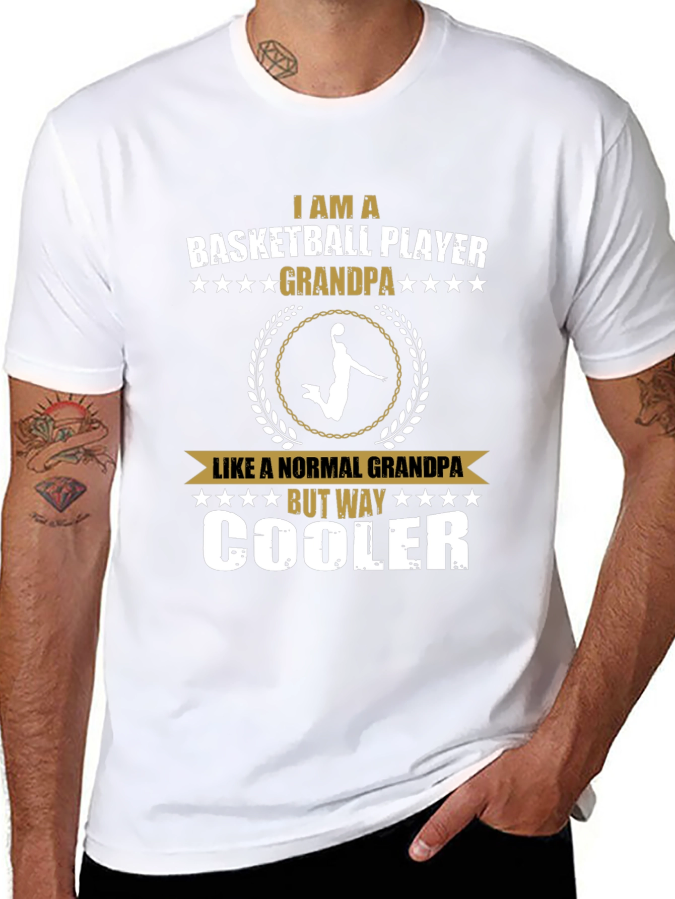 Basketball Player Grandpa T-Shirt
