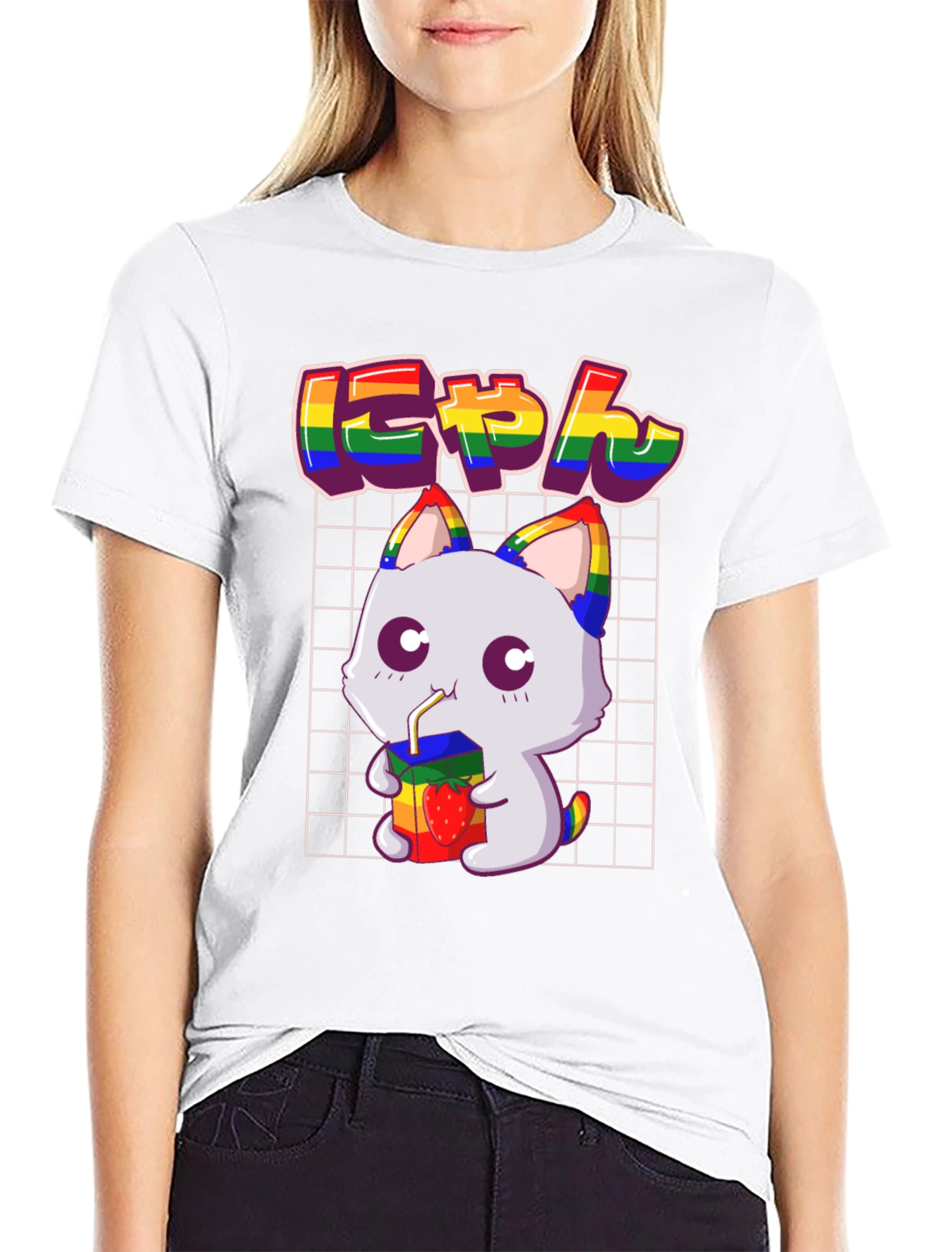 Kawaii Cat Pride T-Shirt - Unisex