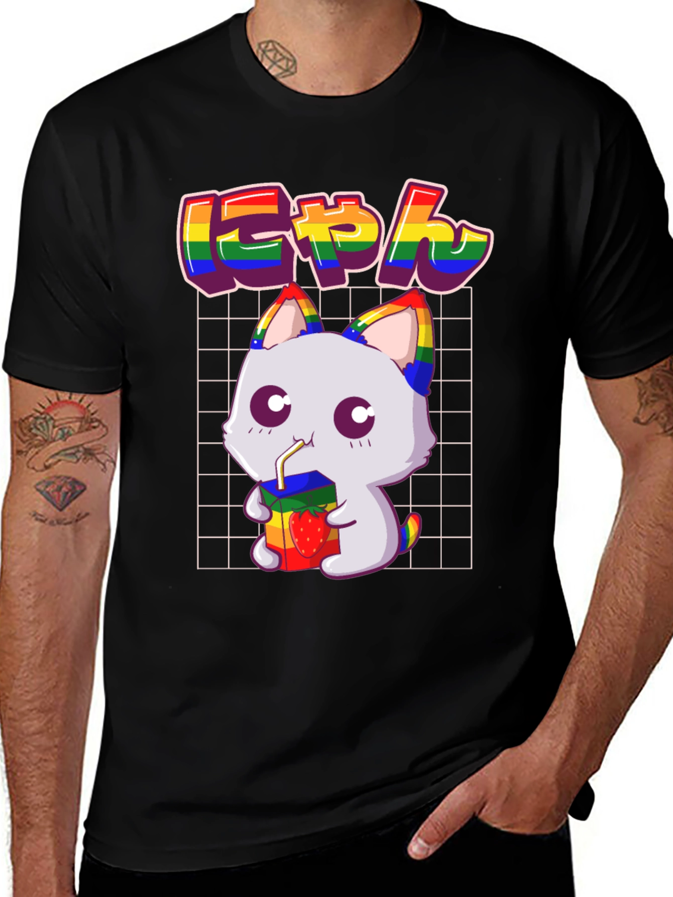 Kawaii Cat Pride T-Shirt - Unisex